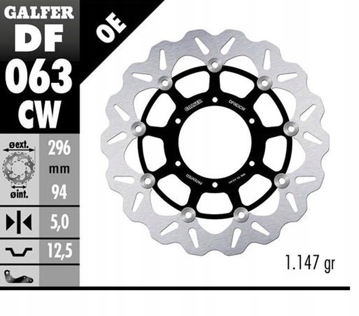Galfer Predná Brzdová Kotúčka Honda Cbr 600F4 a Sport '01-'10 Cb 900 Hornet
