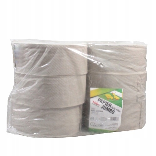 

Papier Toaletowy Szary Jumbo fi24 Duża Rolka 6szt