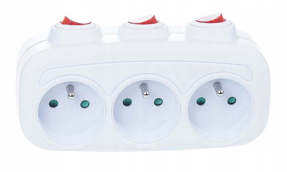 

Rozgałęźnik Z-10 potrójny z 3 wyłącznikami Rum-Lux