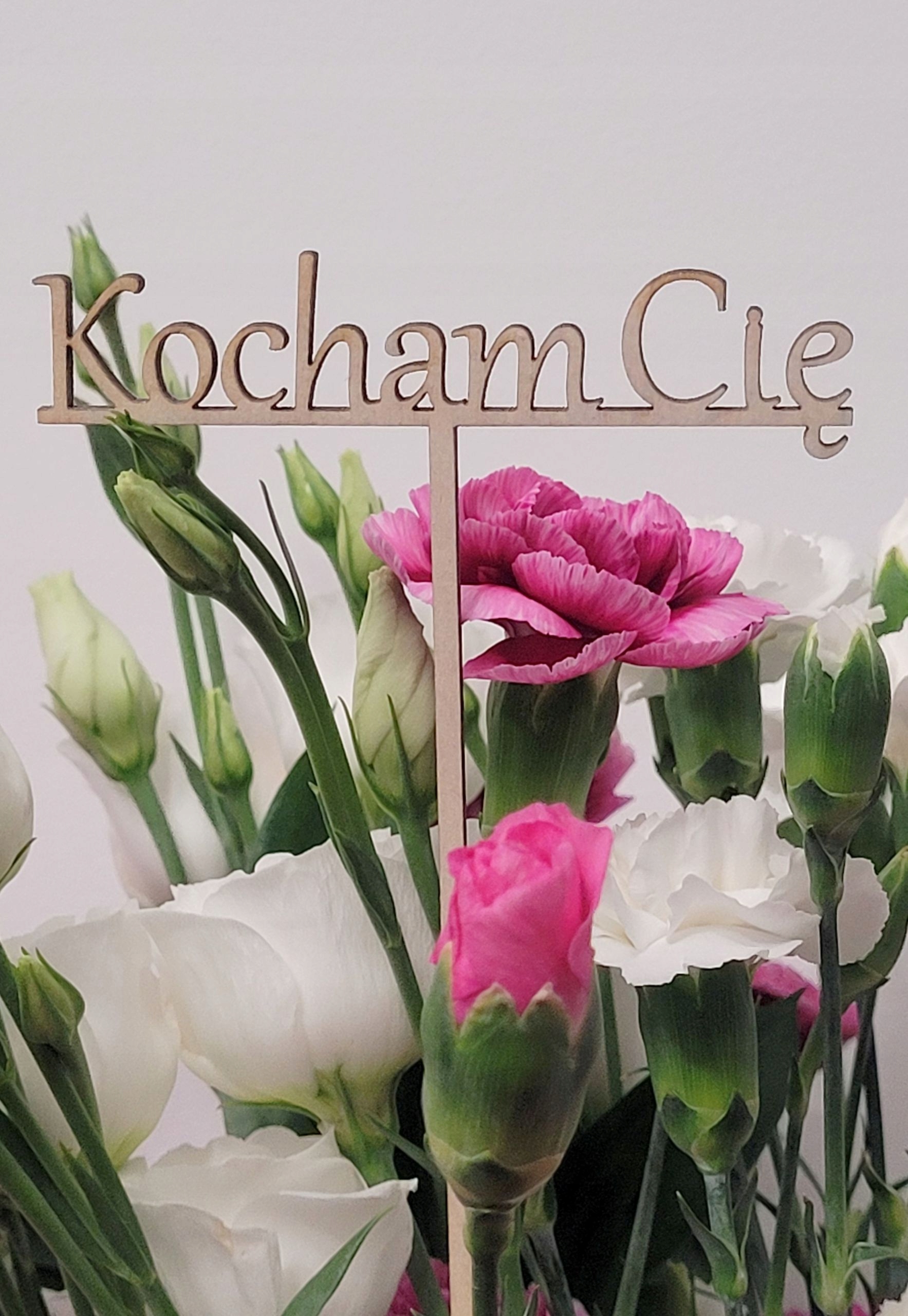 PIKER, PIK DO KWIATÓW, KOCHAM CIĘ, LOVE, SKLEJKA