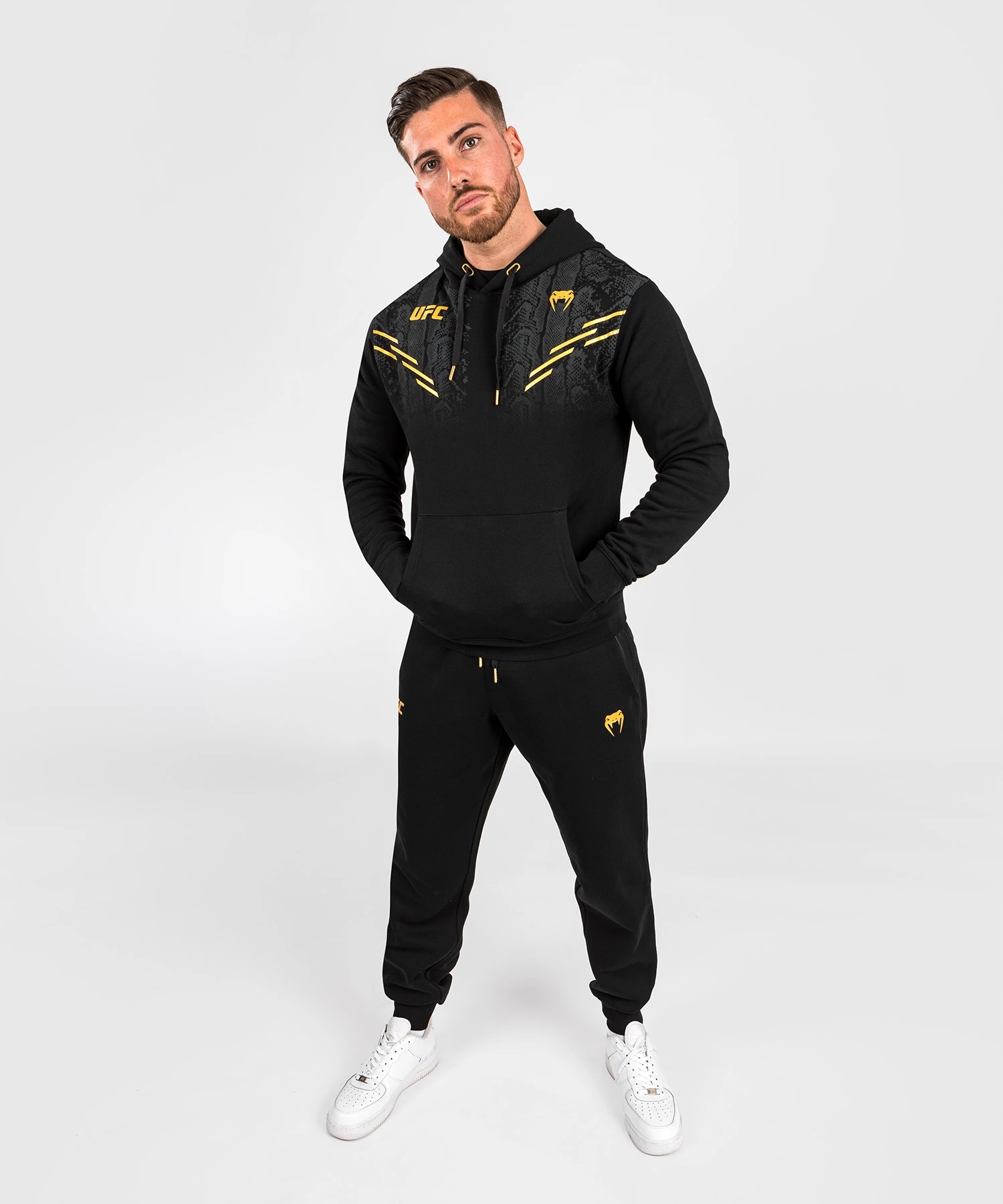 Venum Ufc Replica Bluza z Kapturem Adrenaline Czarno/Złota L