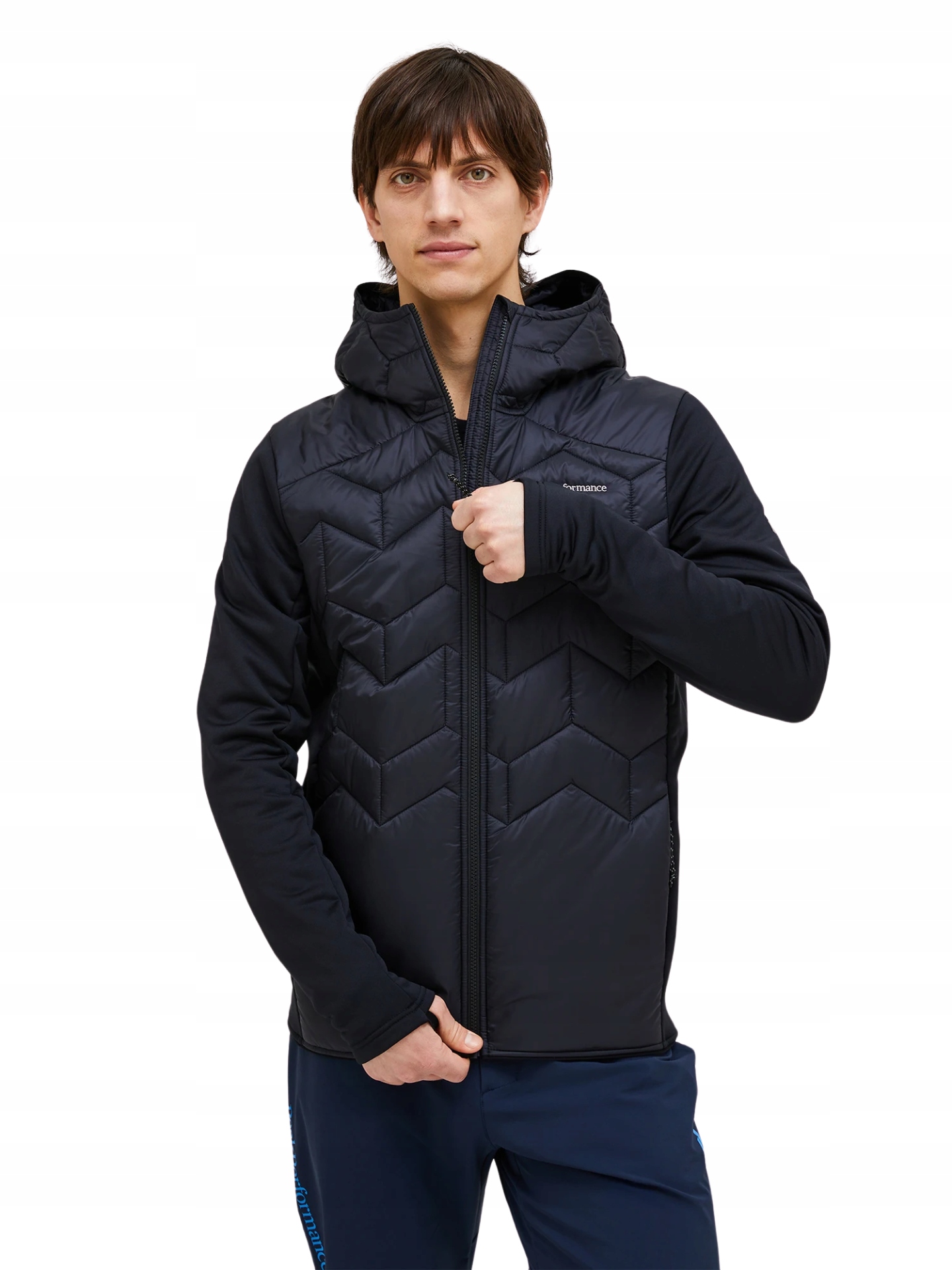 Pánská bunda Peak Performance Elevate Liner Hybrid Hood Jacket černá S