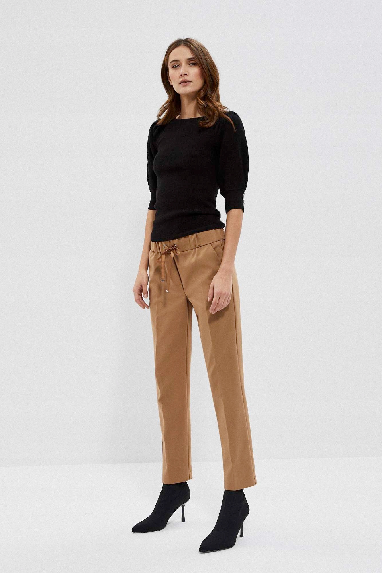 

Moodo Spodnie w kant Z-SP-3613 Caramel; Xs