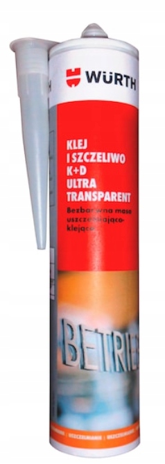 Klej i Szczeliwo K+d Kolor Ultra Transparent Wurth