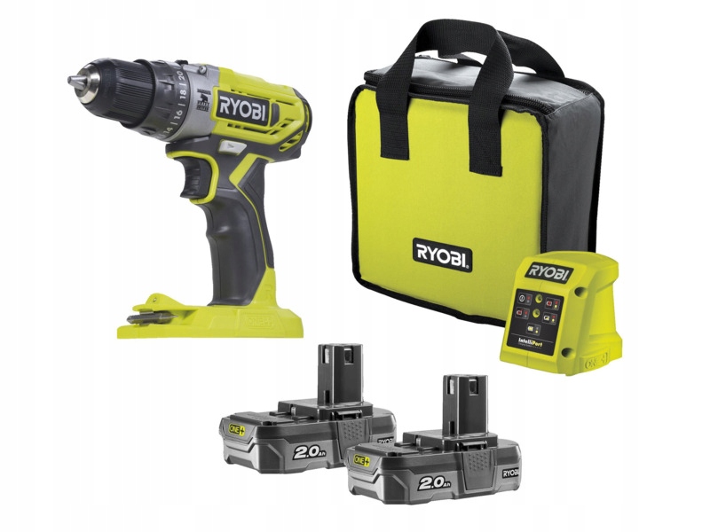 Wiertarko-wkrętarka akumulatorowa Ryobi R18PD2-220S
