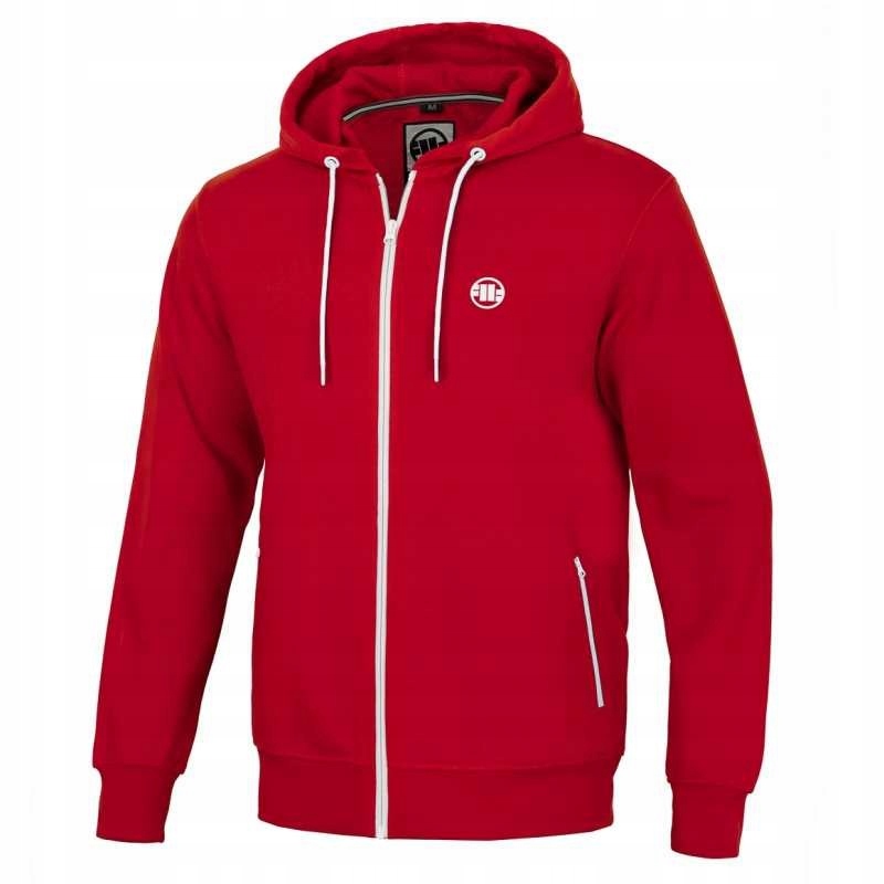 Bluza Pit Bull rozpinana Terry Small Logo XL red