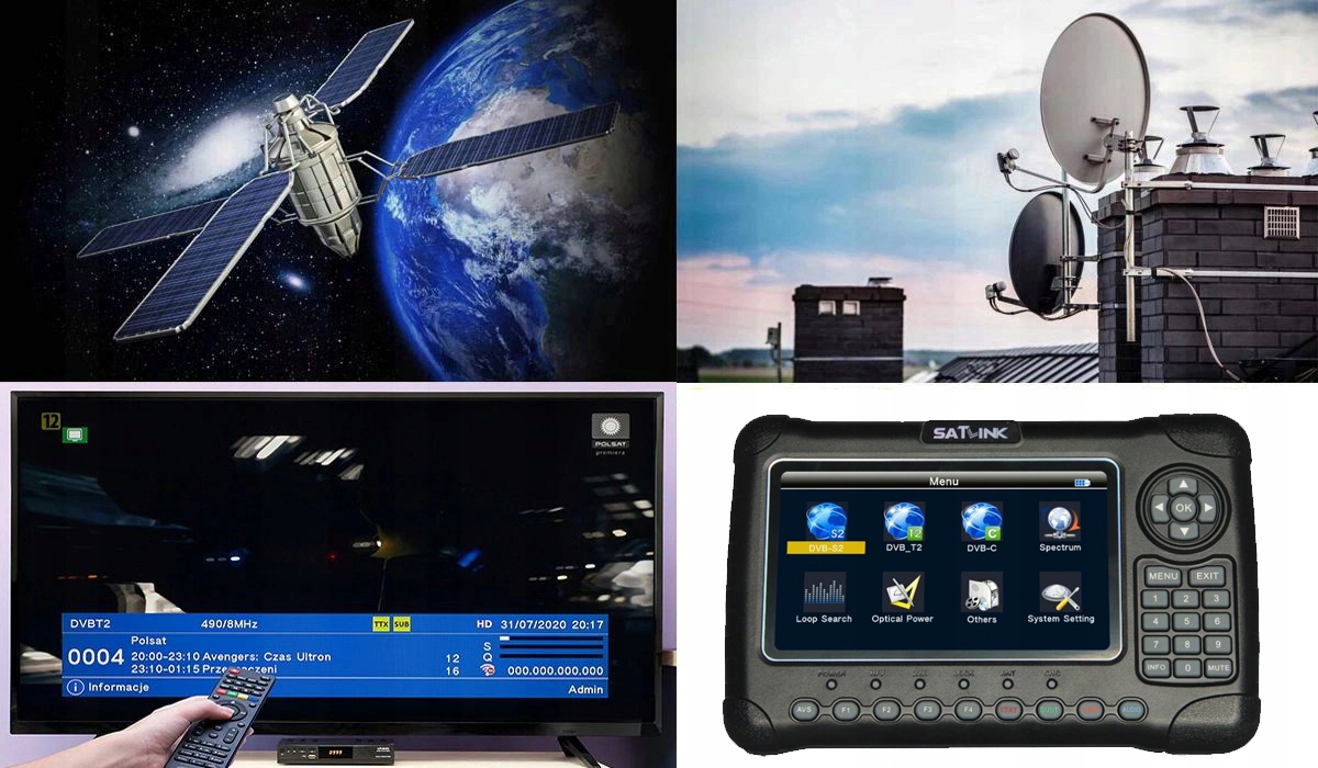 MIERNIK SYGNAŁU COMBO SATLINK WS6980 DVB-S2/T2/C Kod producenta 687365