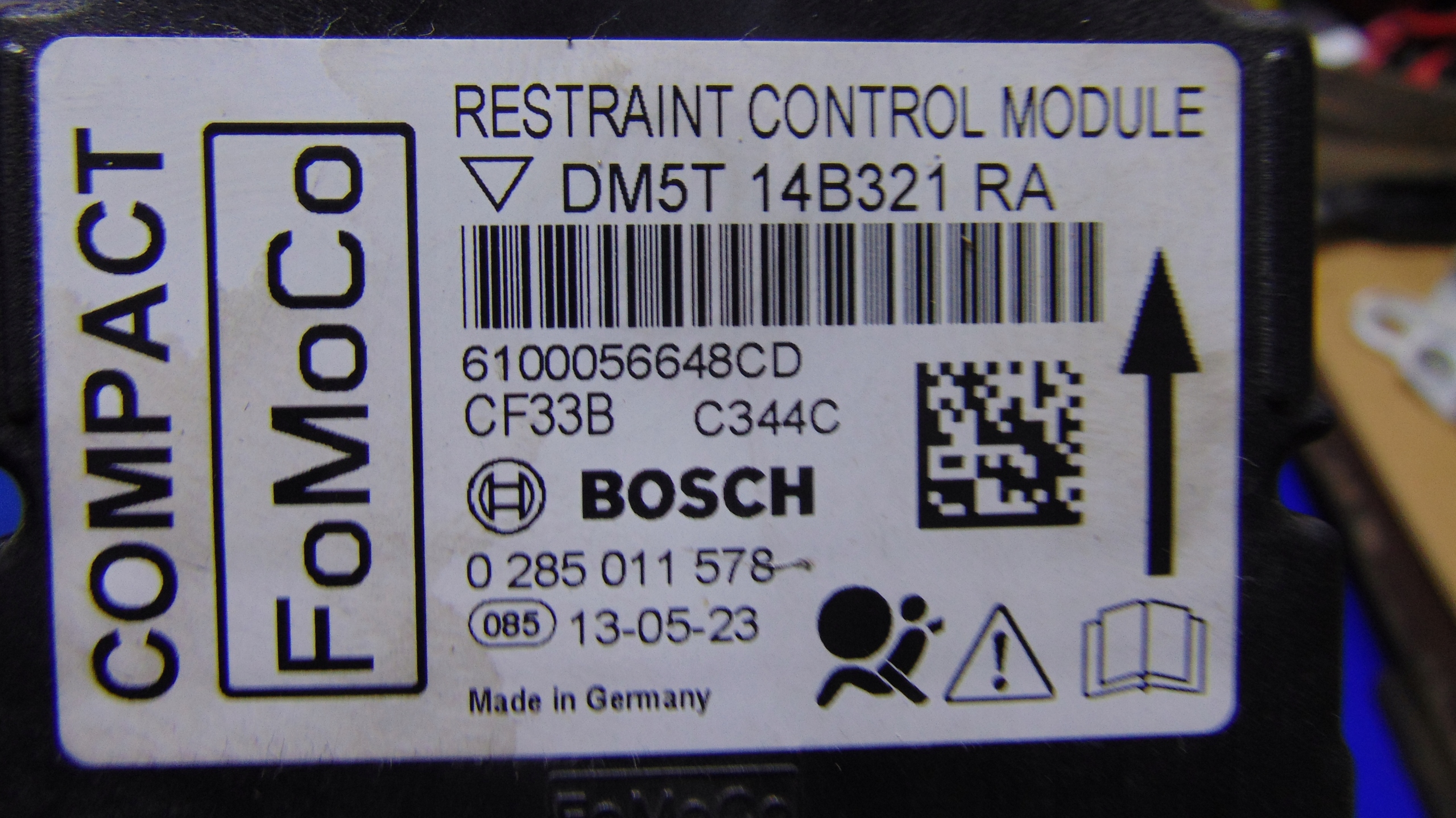 Module SENSOR Airbag FORD C-MAX II MK2 10-19 ROK