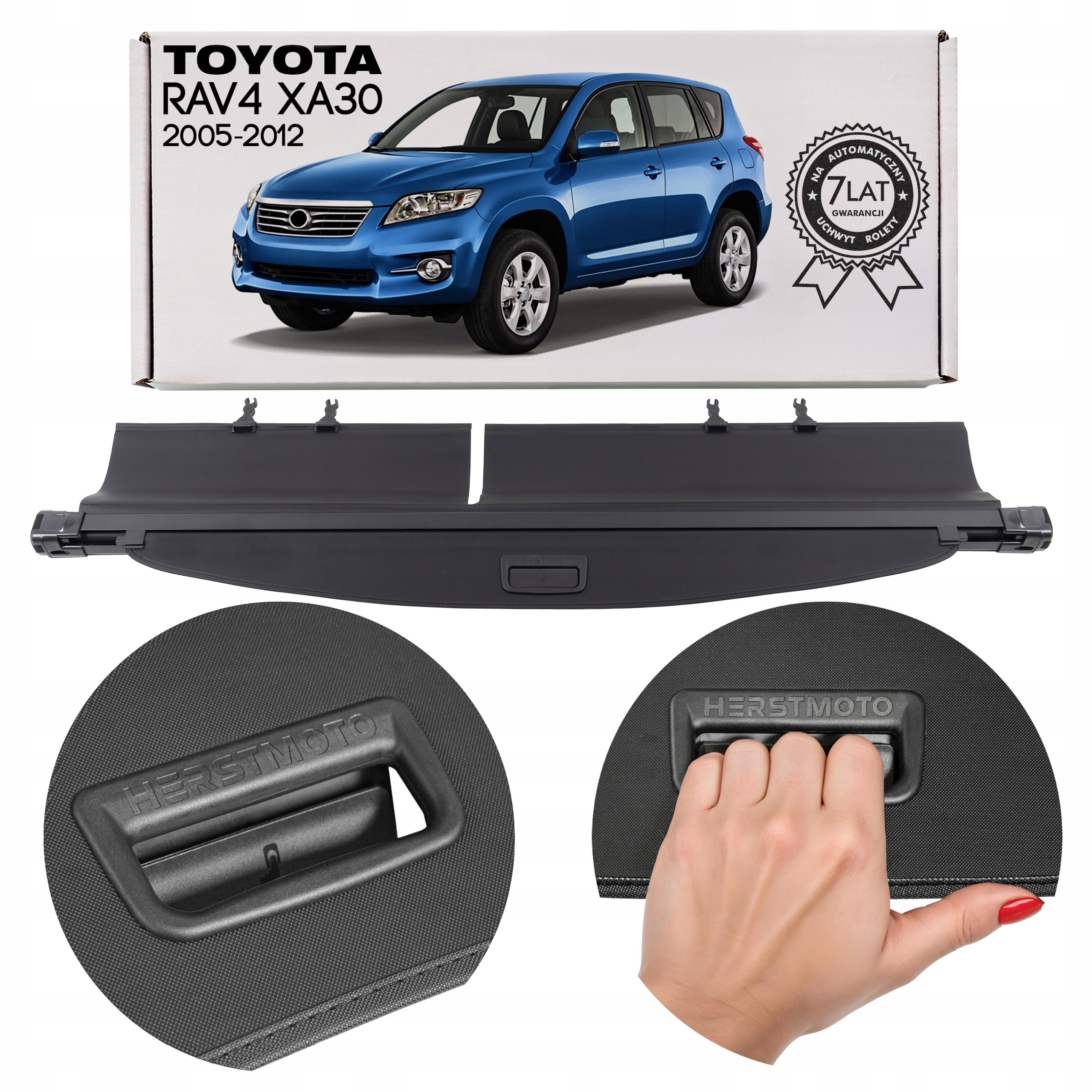 Toyota RAV4 III XA30 2005-2012 Roleta Do Zavazadlového Prostoru Černá 64910-42929-BO