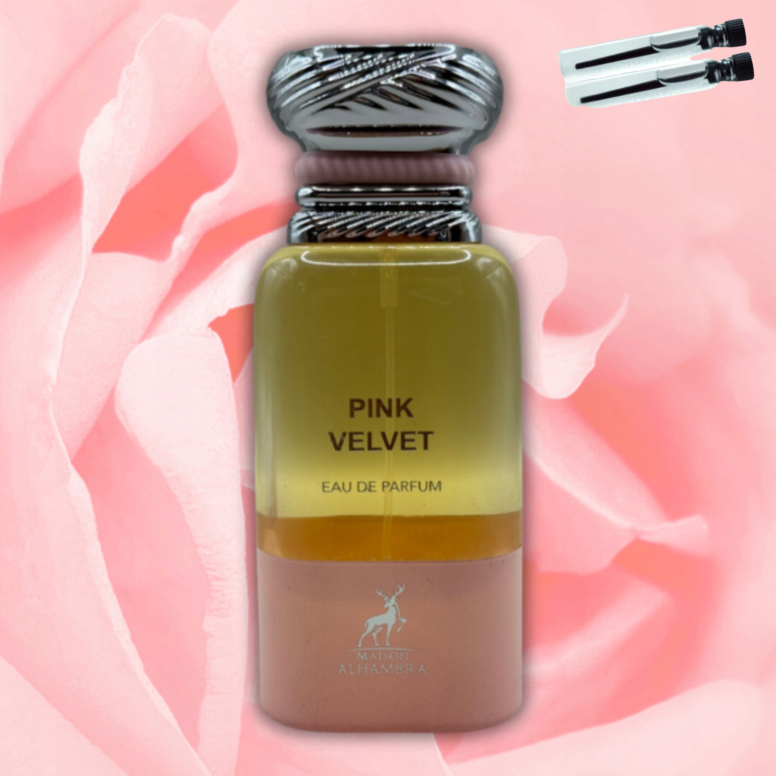 Parfém Maison Alhambra Pink Velvet (Rose Petals) 80 ml 2 vzorky Dárek