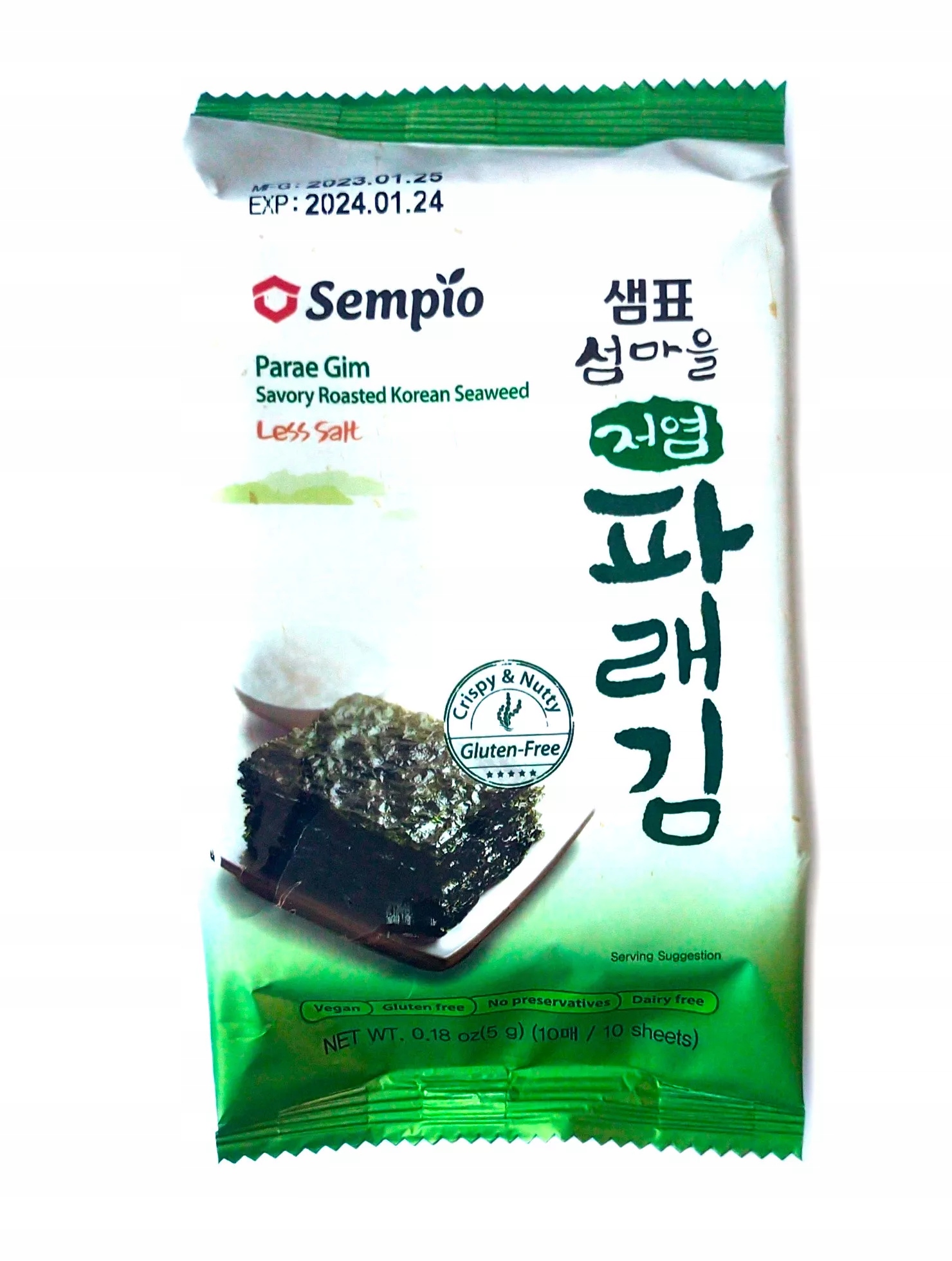 

Chipsy nori prażone glony przekąska 5g Less Salt