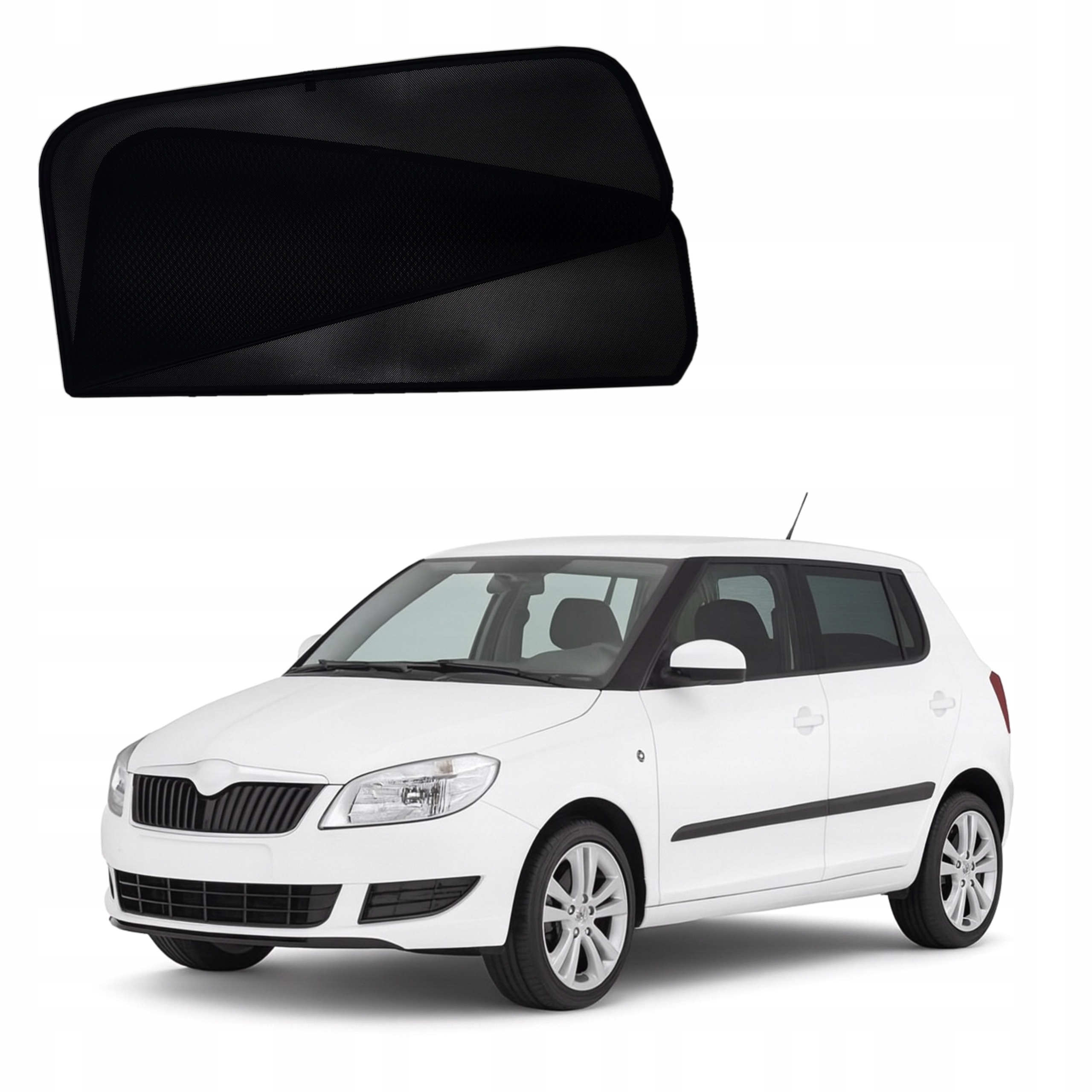 Sluneční clony určené pro automobil Škoda Fabia II 2 htb