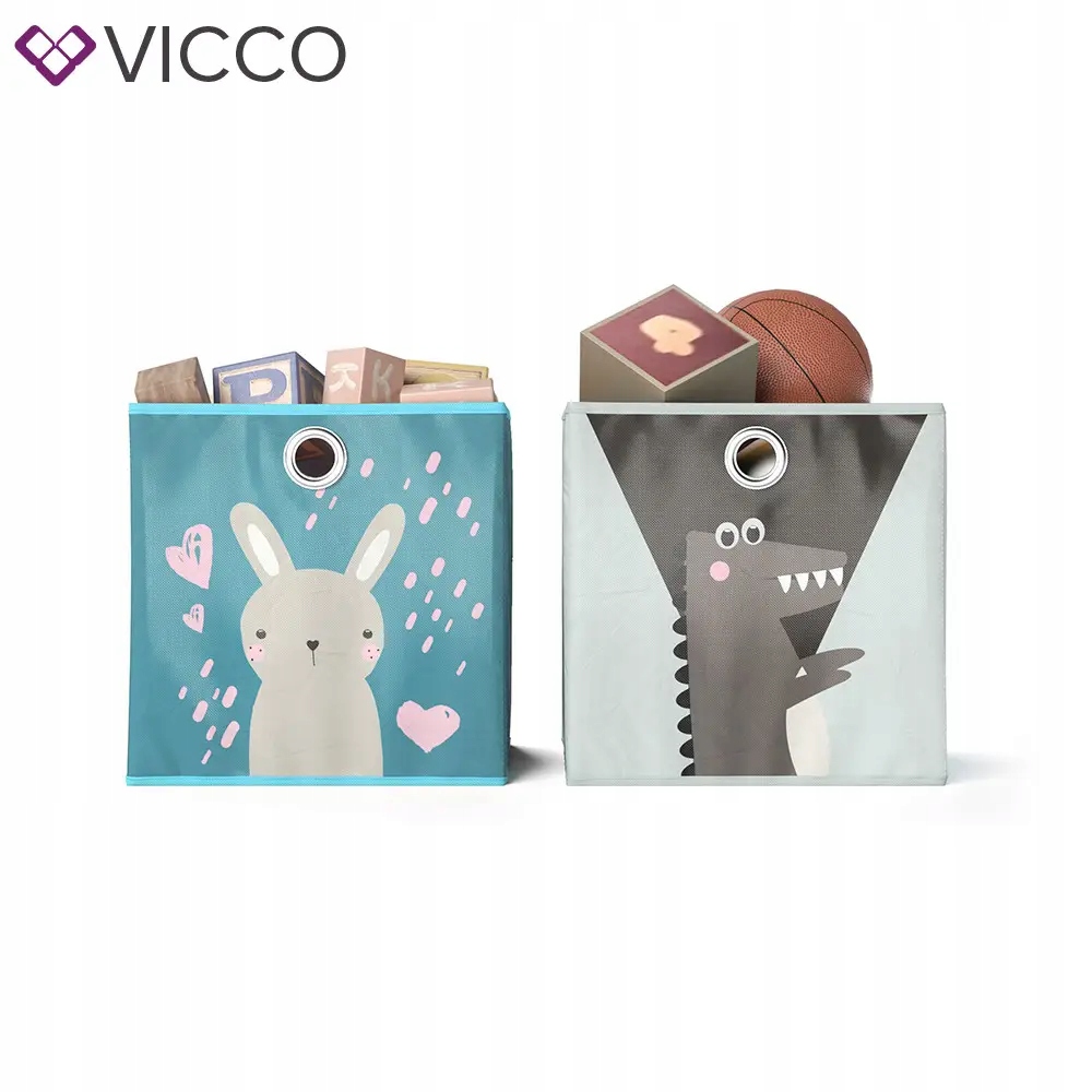 

Pojemnik Na Zabawki 2 Szt. W Kol. Niebieskim Vicco