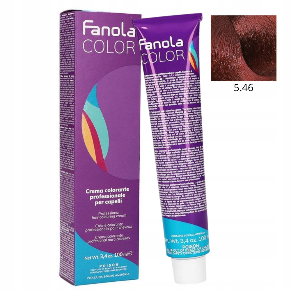 FANOLA Crema Colore 5.46 100ml farba do włosów