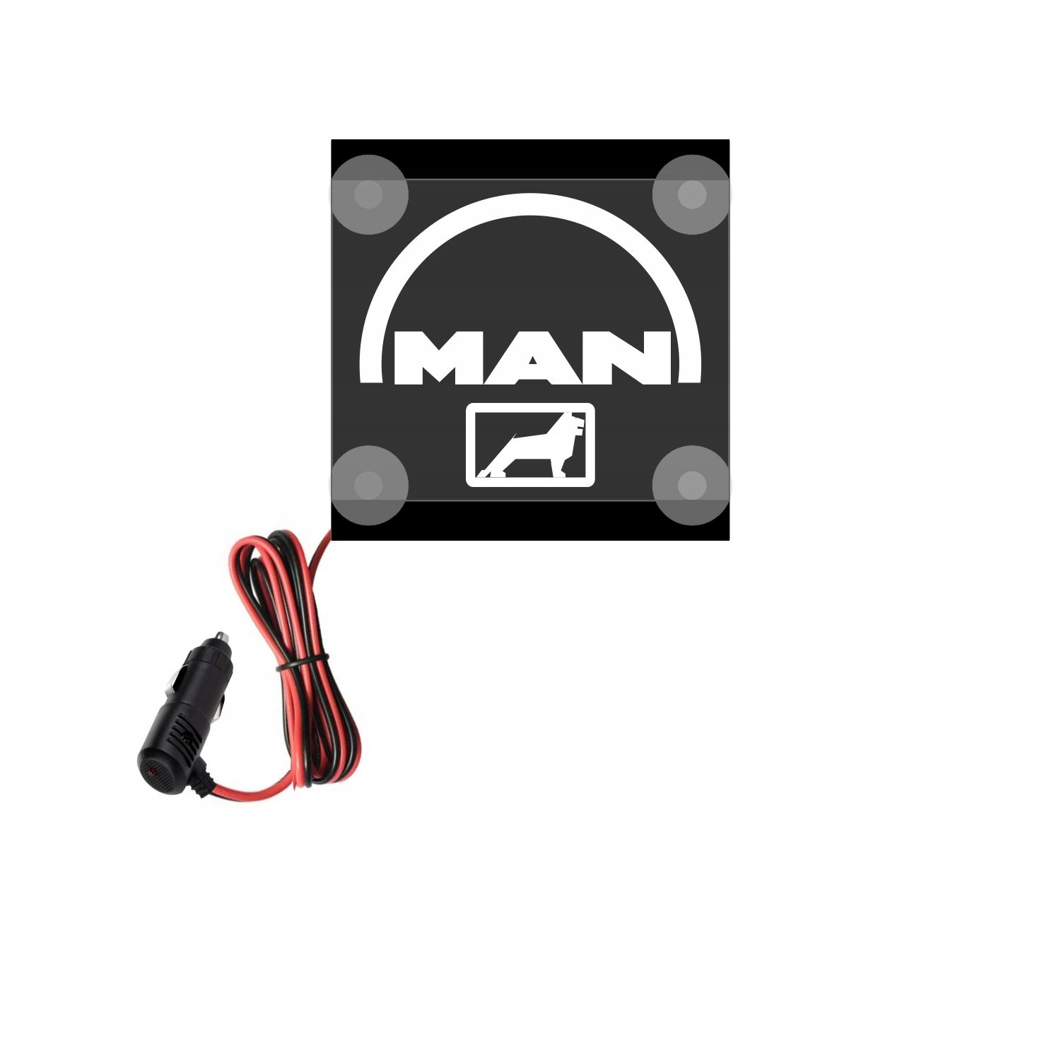 Led rohová tabule Logo Man 1 kus Rohová tabule 15x15 cm