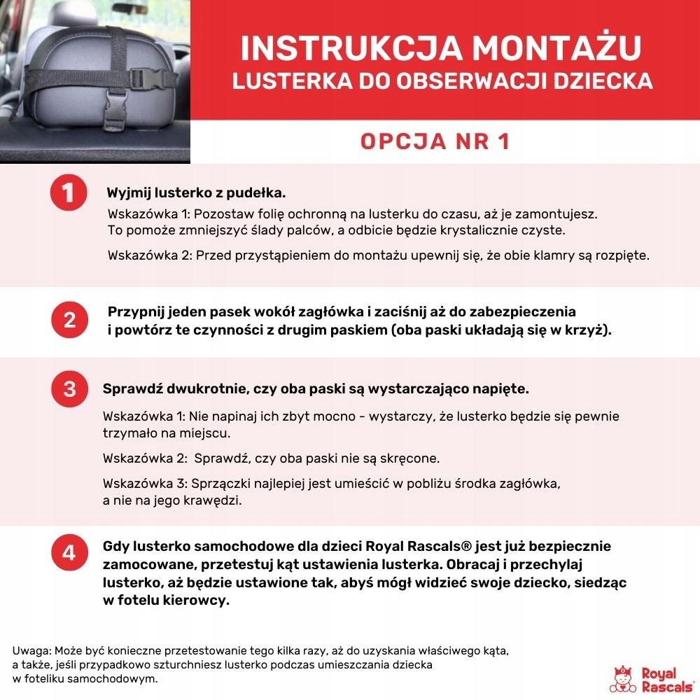 ŻÓŁTE LUSTERKO do samochodu do auta ROYAL RASCALS Szerokość produktu 24 cm