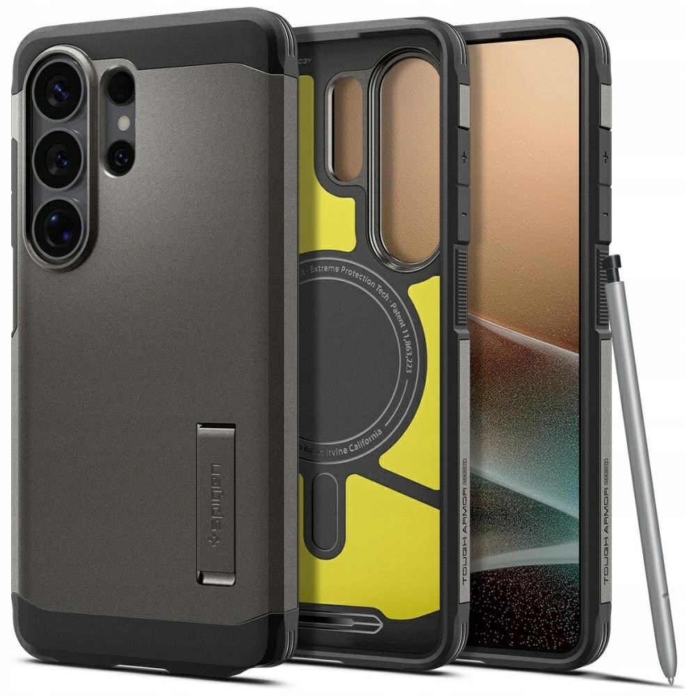 Pouzdro Spigen Tough Armor Mag MagSafe pro Samsung Galaxy S26 Ultra v černé barvě