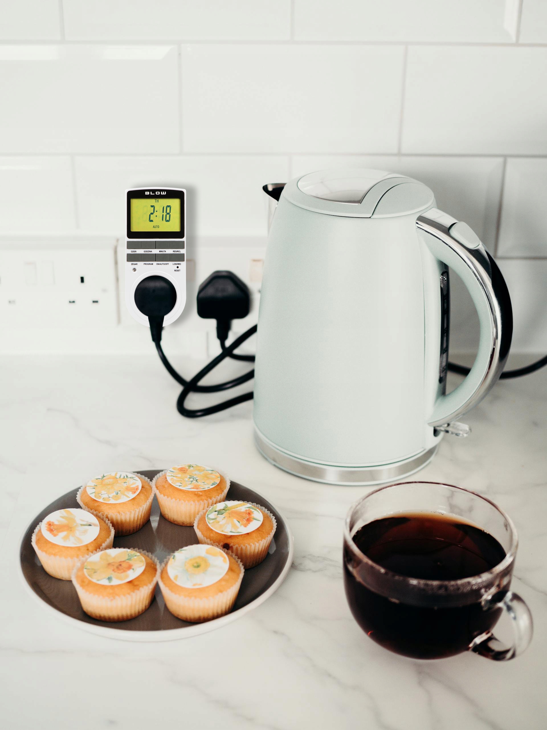 2x PROGRAMATOR CZASOWY WŁĄCZNIK WYŁĄCZNIK LCD CYFROWY HARMONOGRAM 7 DNI Kod producenta 72-016#