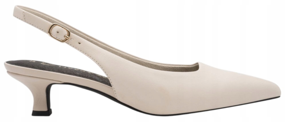 Lodičky Na Nízkém Podpatku Kožené Béžové Stylové Lodičky Marco Tozzi 37