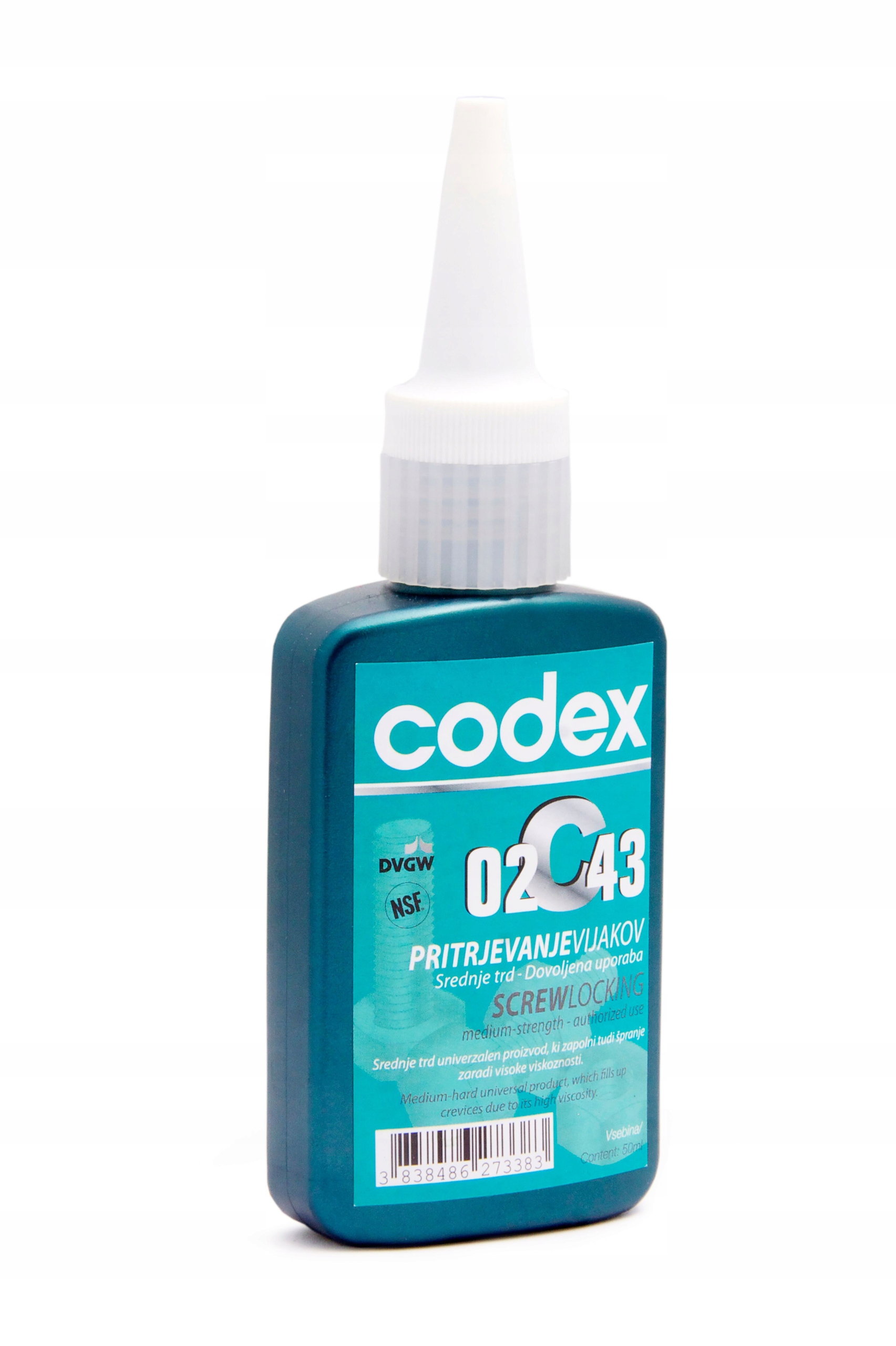 

Klej do zabezpieczania gwint średni Codex 243 50ml