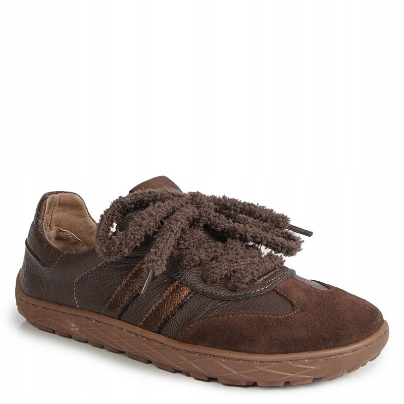 Lemar 10190 Barefoot Hnědé Kožené Tenisky 36