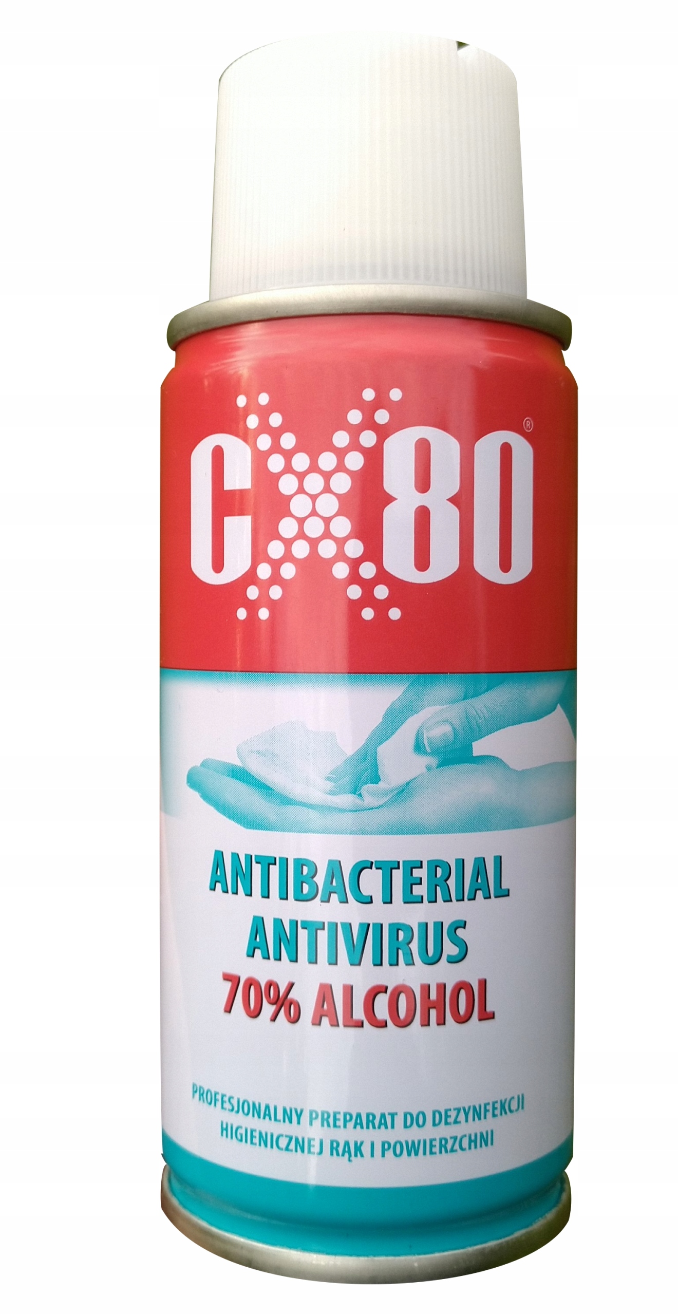 ANTIBACTERIAL ANTIVIRUS 100ml aerozol - płyn do dezynfekcji rąk, wirusobójczy, bakterobójczy, grzybobójczy.