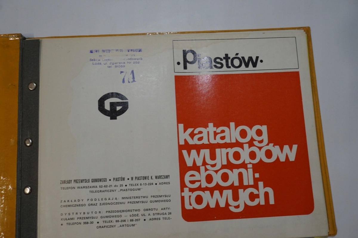 KATALOG WYROBOW EBONITOWYCH AKUMULATORY PIASTOW Weight with packaging 1 kg