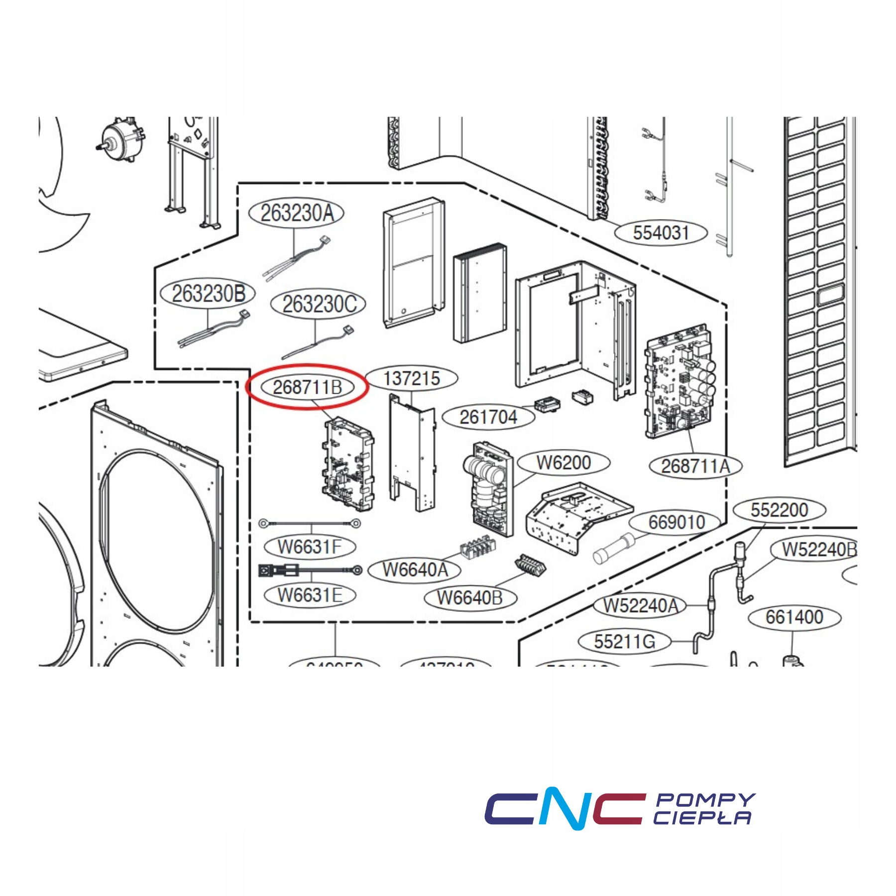 Ovládacia doska Lg EBR78310608 Pcb main board tepelného čerpadla klimatizácia