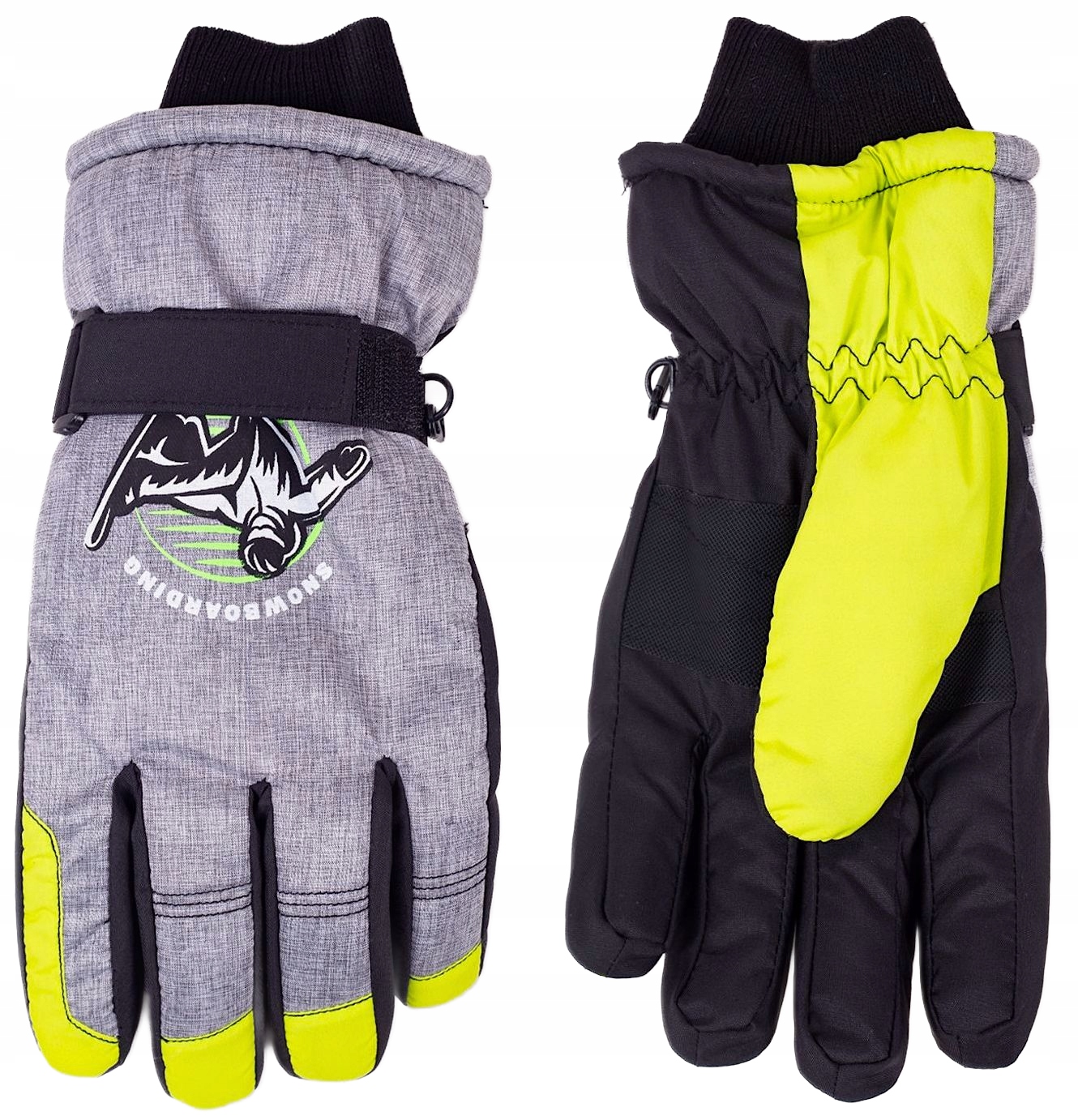 YO RĘKAWICZKI NARCIARSKIE DZIECIĘCE RĘKAWICE ZIMOWE PIĘCIOPALCZASTE 14 CM