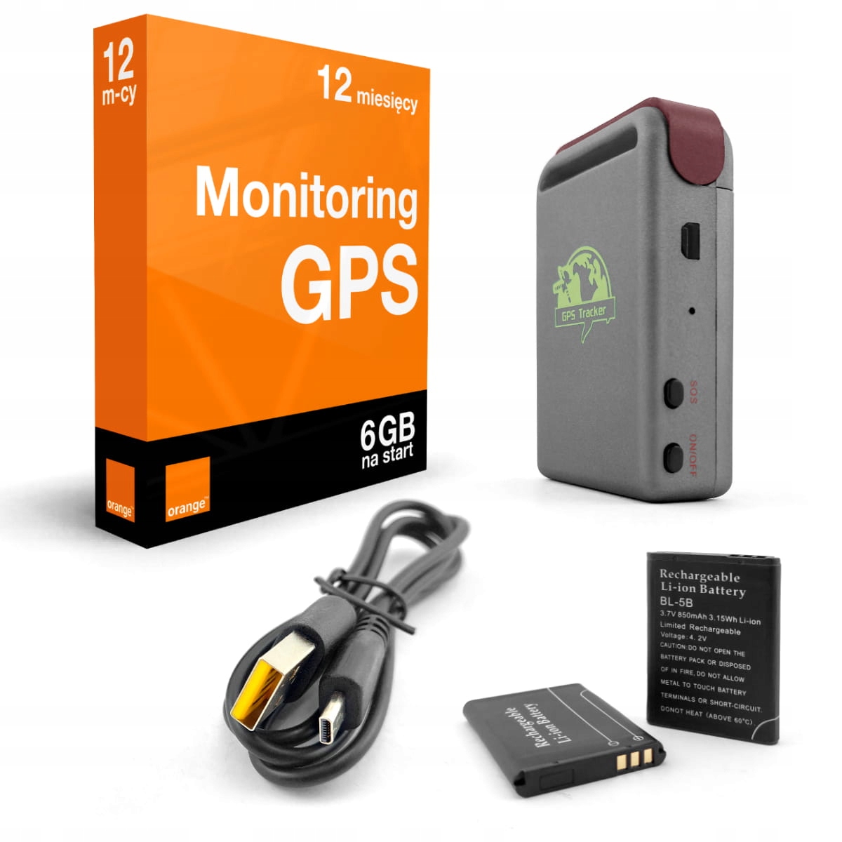Gps lokátor Tracker TK102B Deaoke Baterie Magnet Sim karta na 12 měsíců
