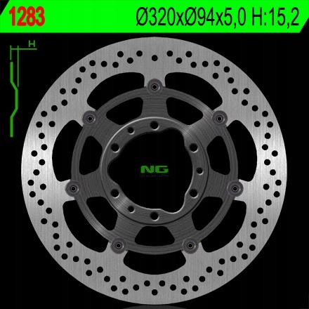Ng Predný Brzdový Kotúč Honda Cbr 1000RR '08-'17 (320X94X5) (6X6,5 MM) S