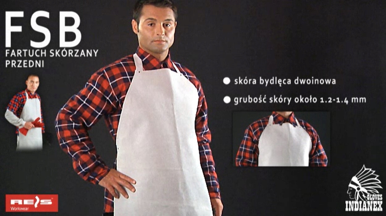 FARTUCH SPAWALNICZY SKÓRZANY OCHRONA DLA SPAWACZA Kod producenta FSB60X90