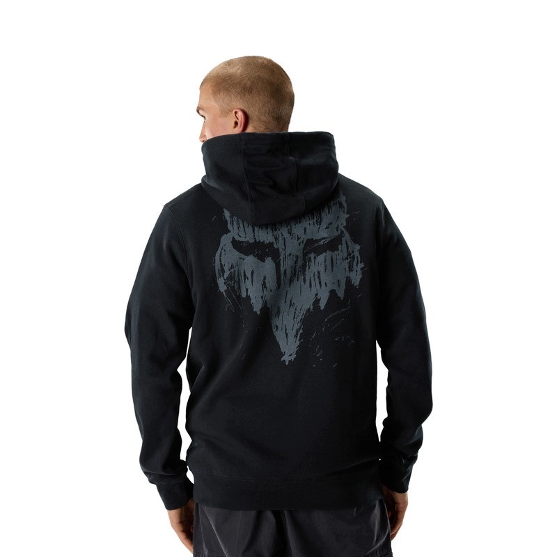 Mikina S Kapucňou Fox Slowburn Fleece Po Black (L)