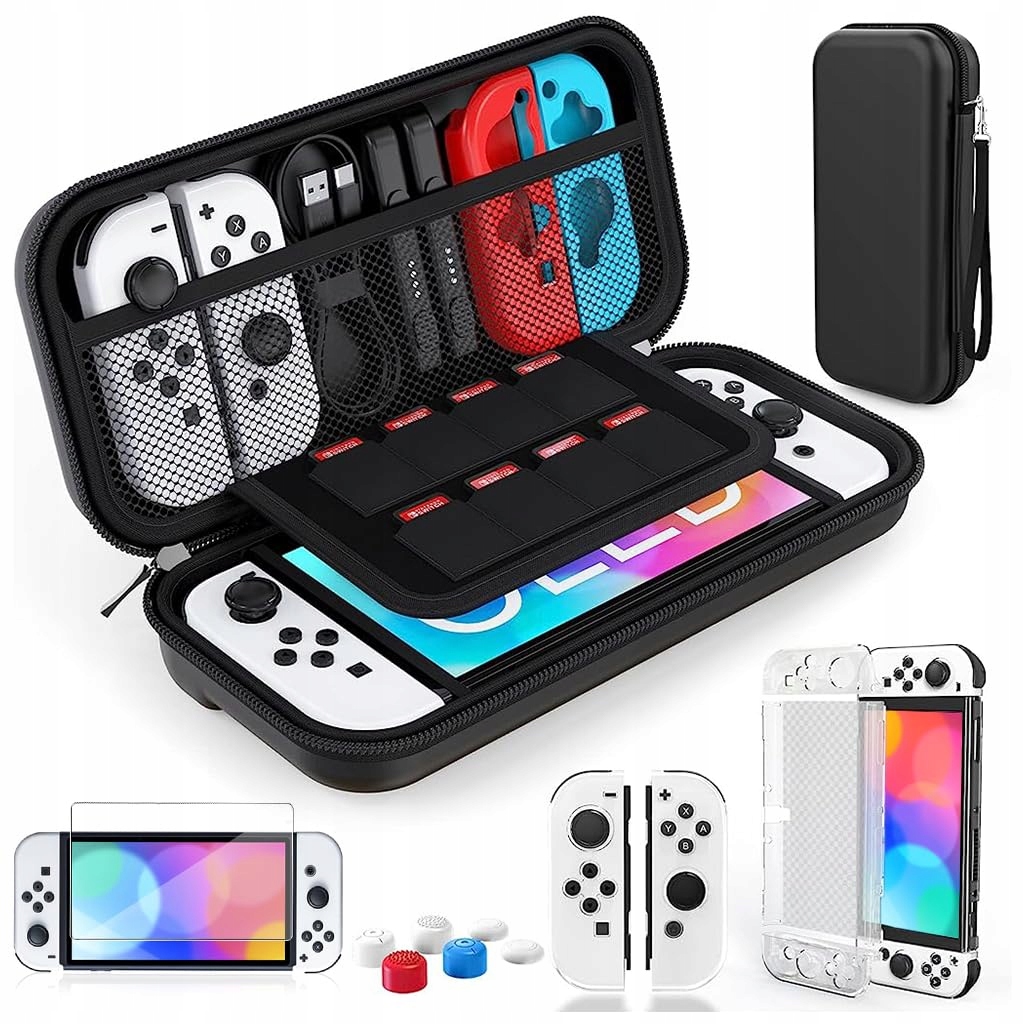 Case Ochronny Do Nintendo Switch Akcesoria- Szkło/gumki/ochraniacze