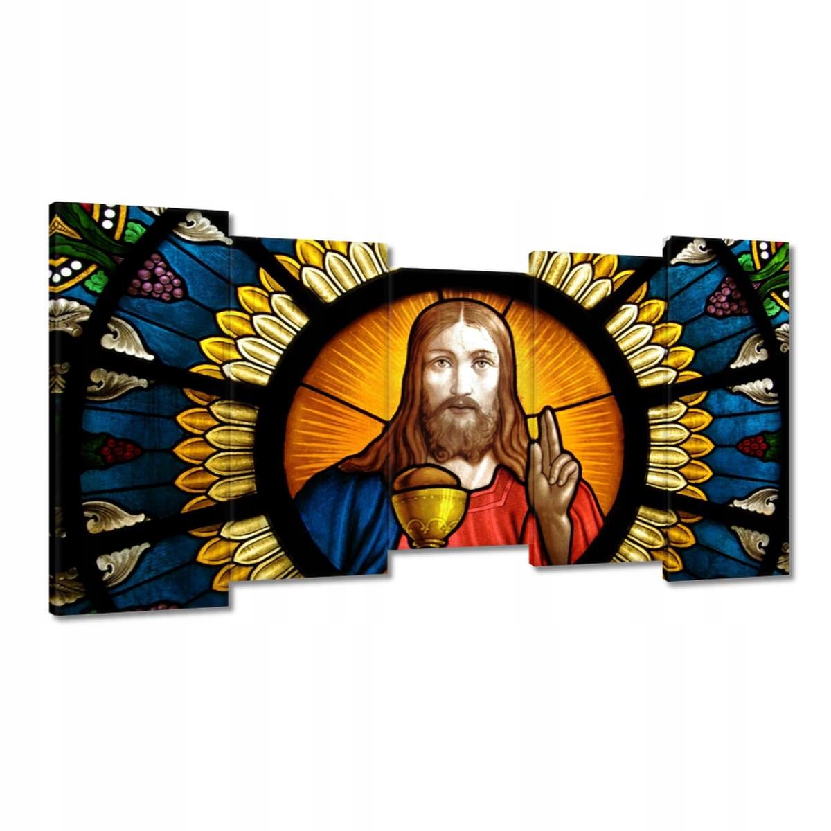 Obrazy 150x80 Ježíš Kristus Vitráž