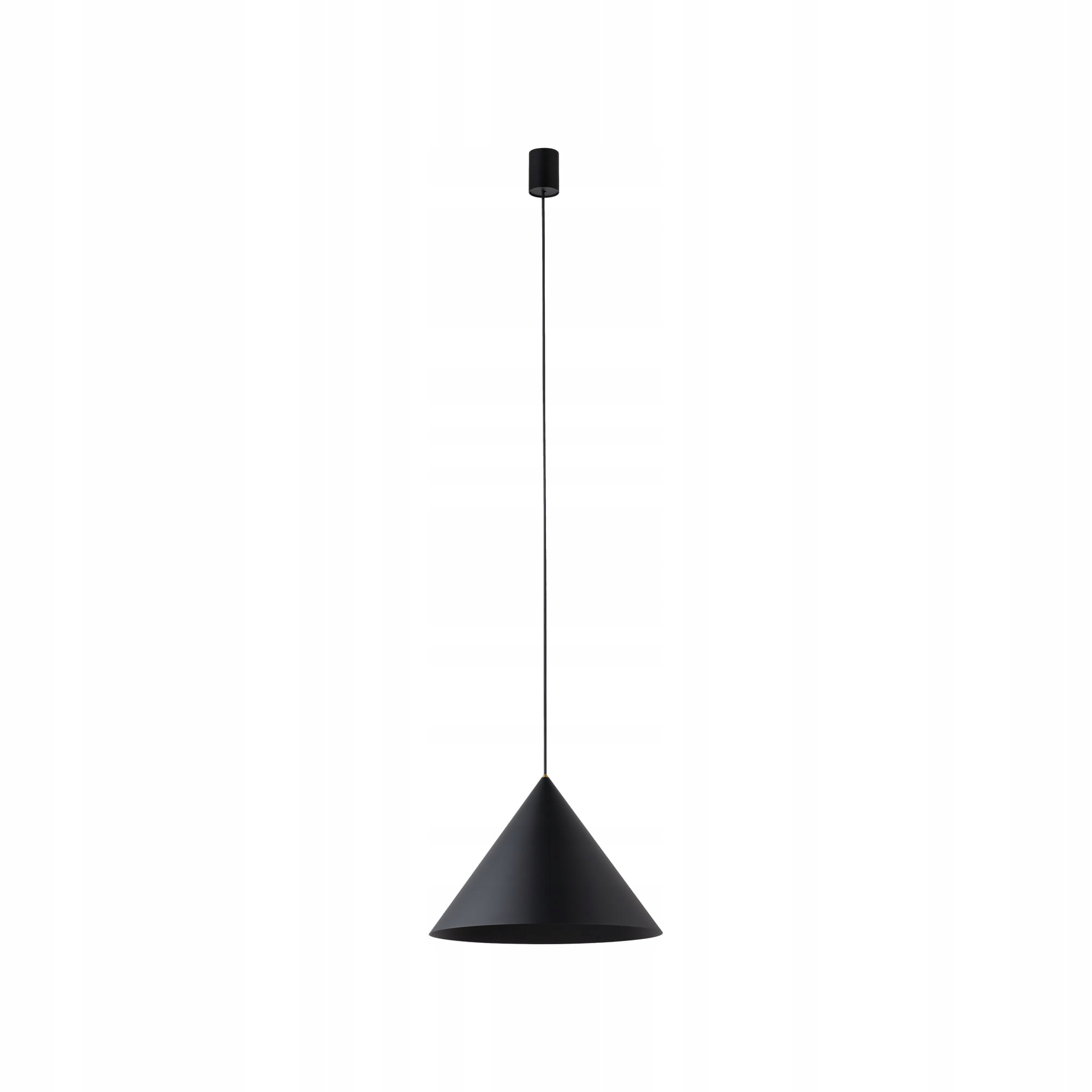 Závesná lampa čierny kužeľ 35 cm nad jedálenský stôl Zenith Nowodvorski
