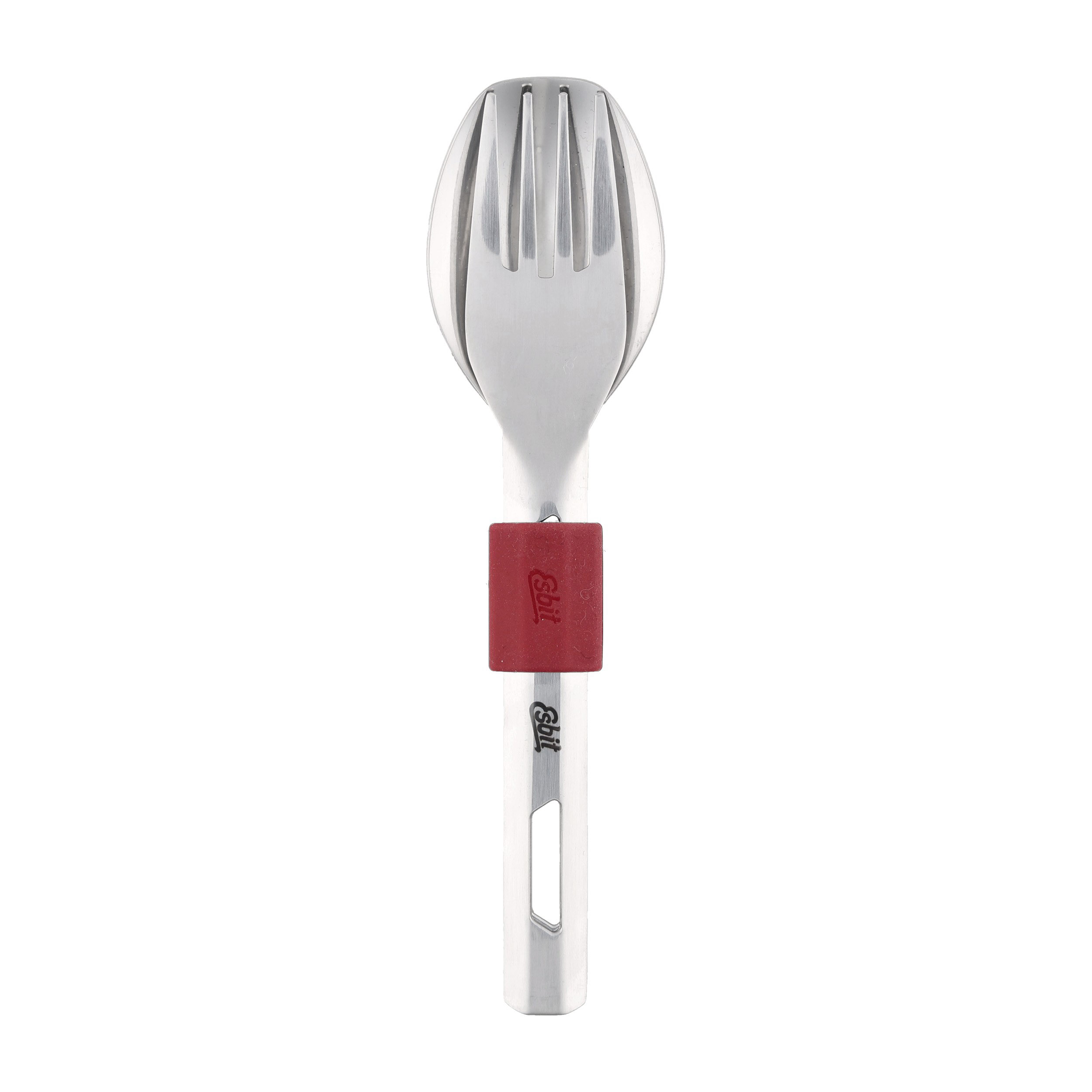Sztućce turystyczne Esbit Silicone Band S burgundowe