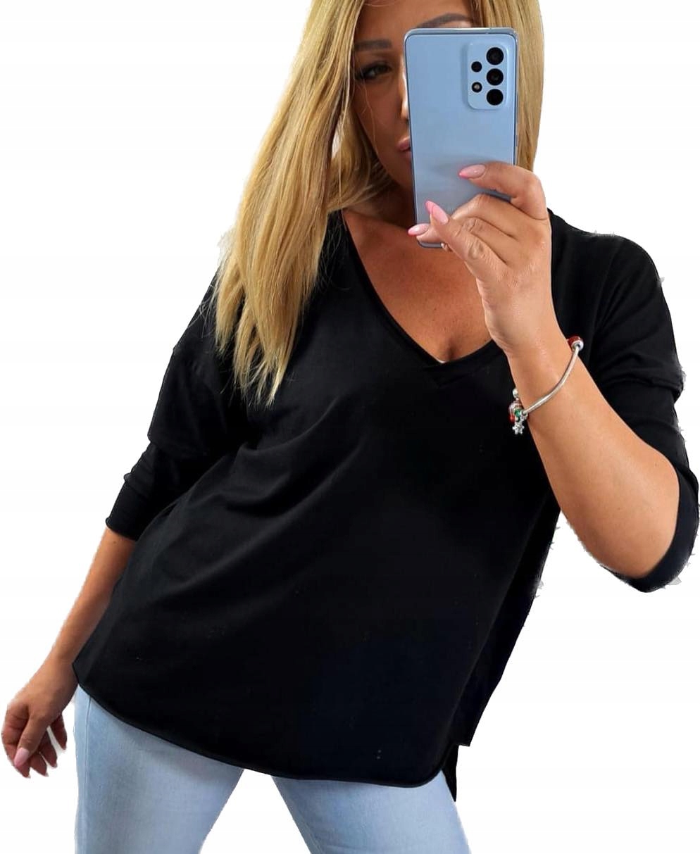 

B898 Bawełniana Bluzka Dekolt V r. 52 (6XL)