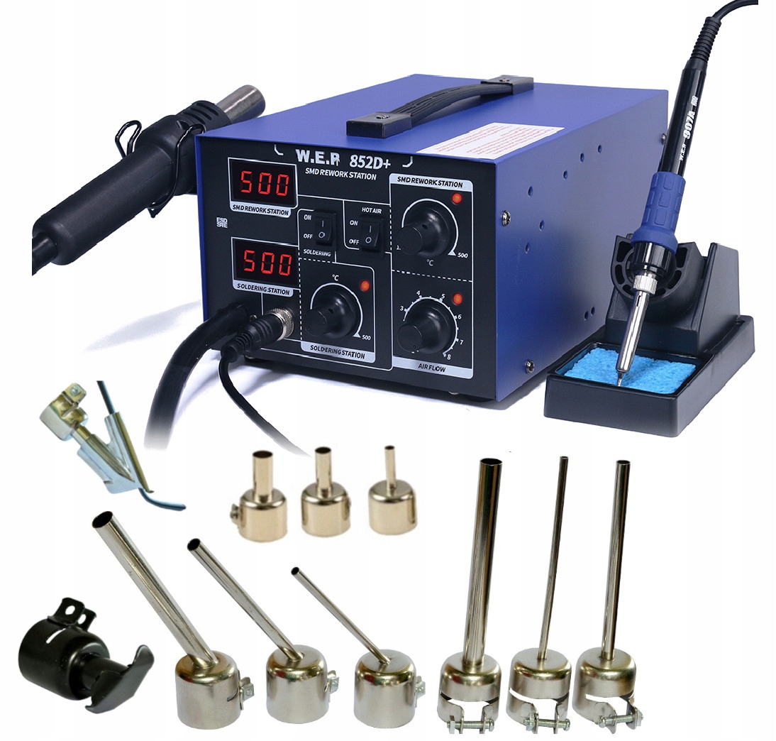 SPAWARKA PLASTIKU WEP 852D+ +DYSZE +BUT +ŻELAZKO