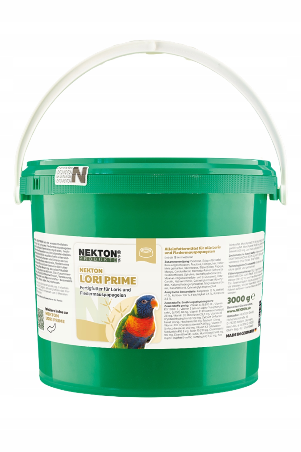 NEKTON-Lori Prime 3 kg – kompletní krmivo pro lory a lory