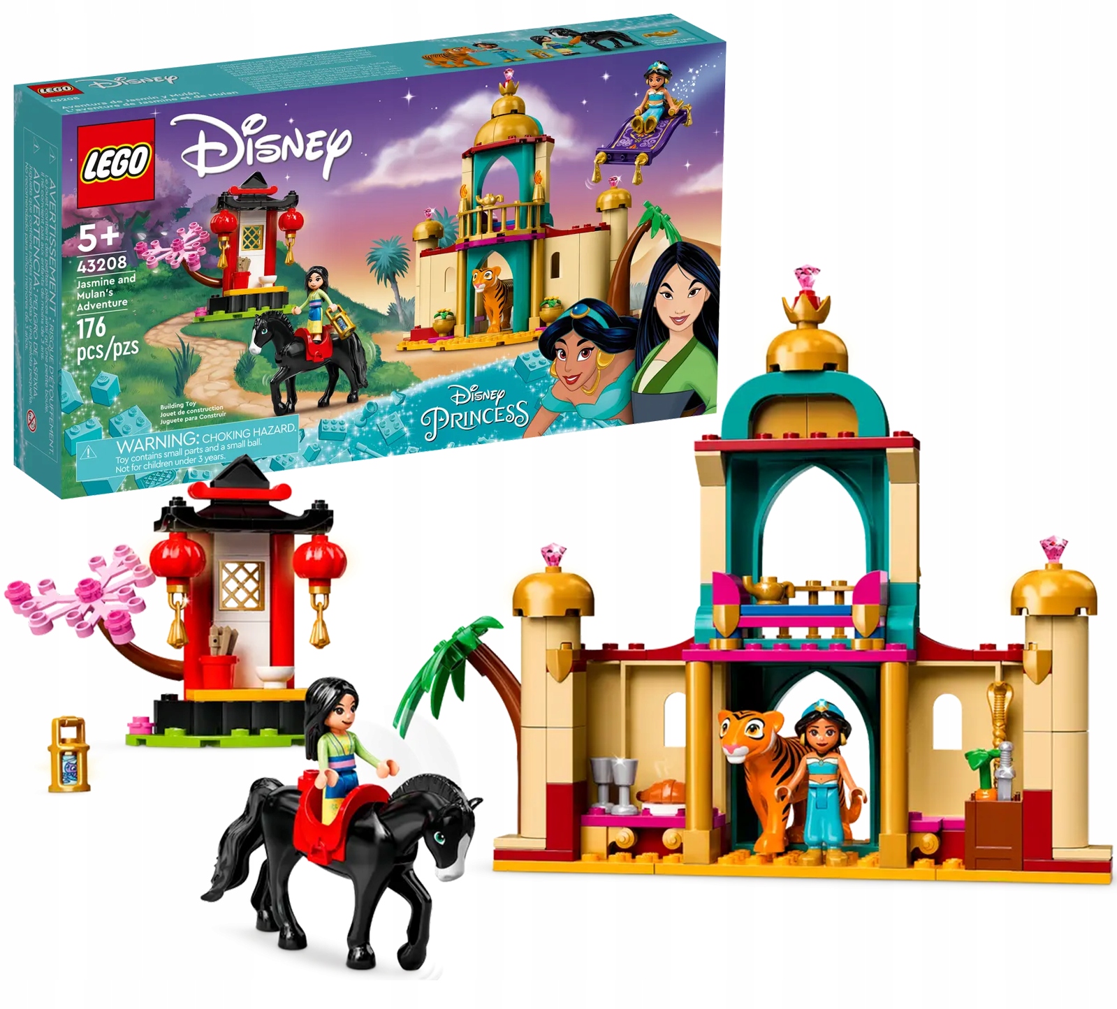 Lego Sada Dobrodružství Jasmíny a Mulan stavebnice Lego 43208