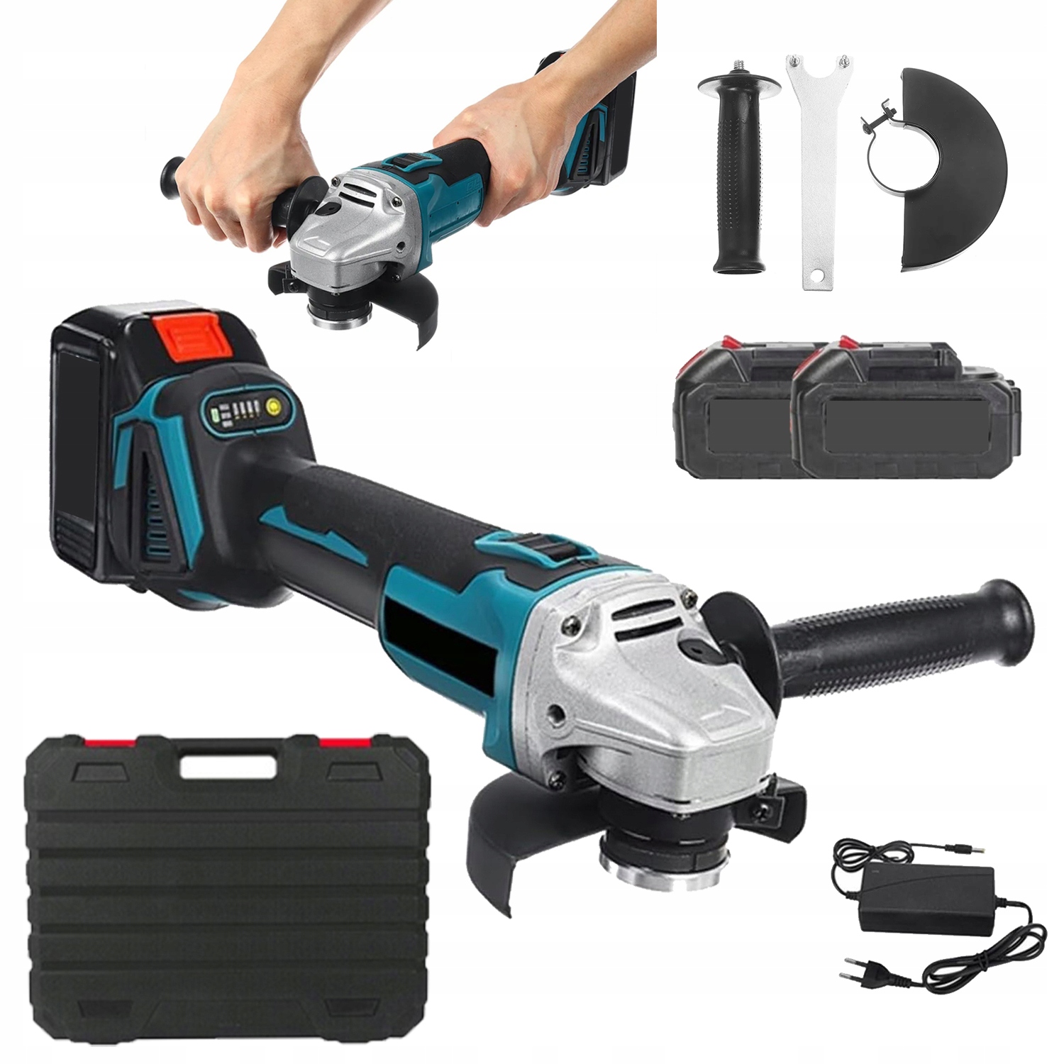 Úhlová Bruska S Regulací Otáček Bruska 125 mm 2xAKU