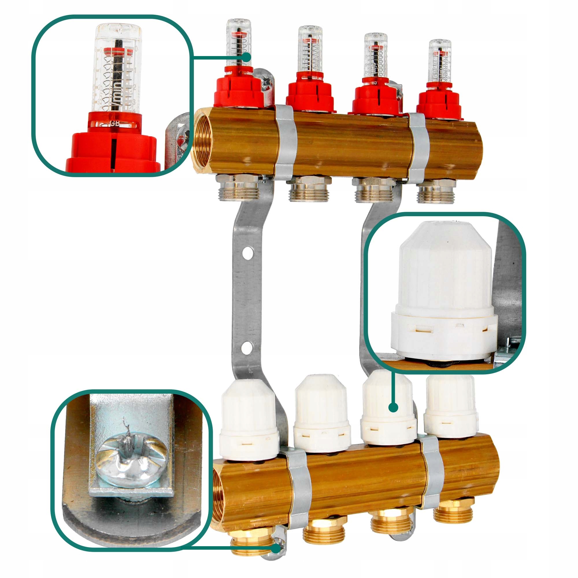 Rozdzielacz ogrzewania podłogowego podłogówki 4 Marka Millto