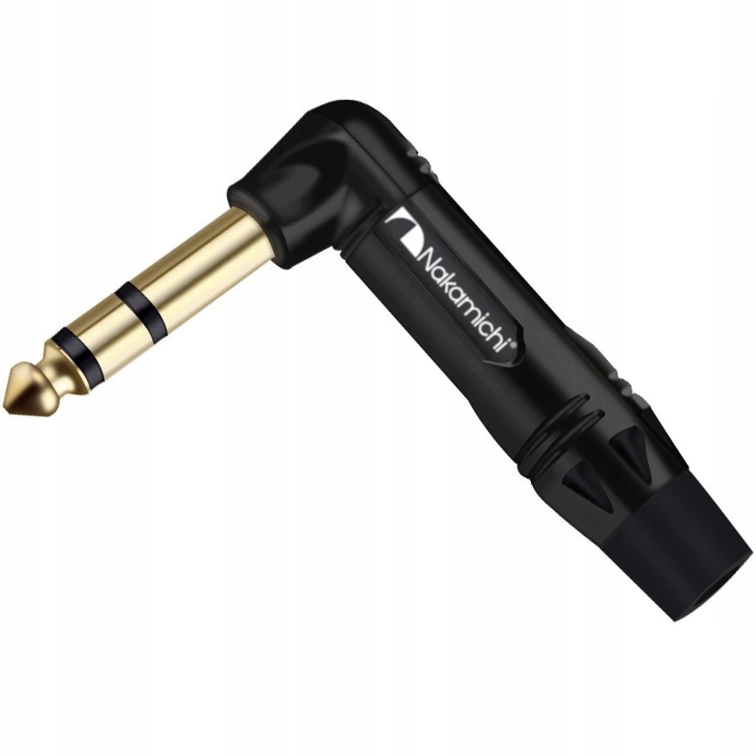 NAKAMICHI WTYK DUŻY JACK 6,3MM 3 POLA KĄTOWY OFC