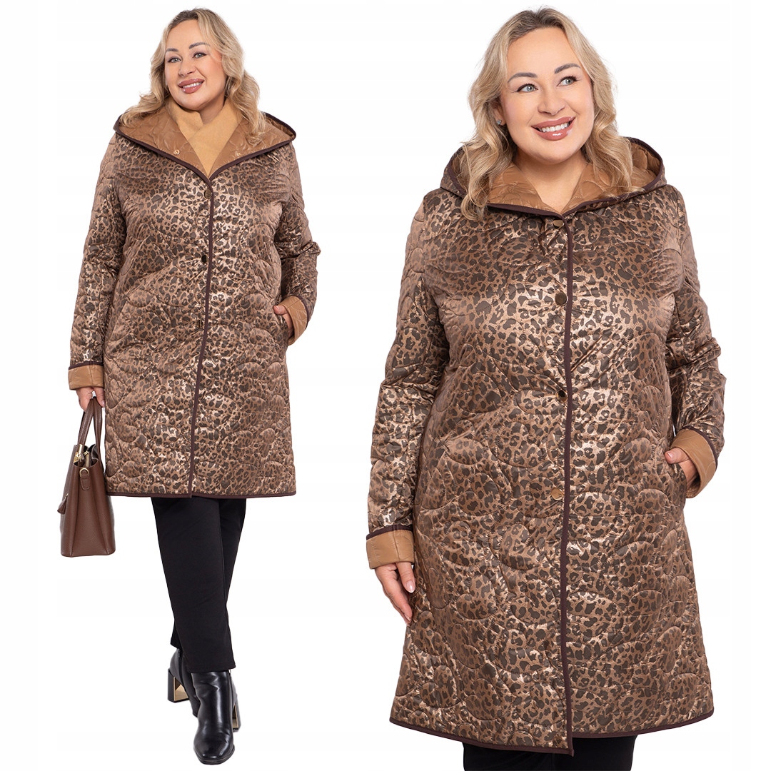 Hnědý kabát se vzorem 60