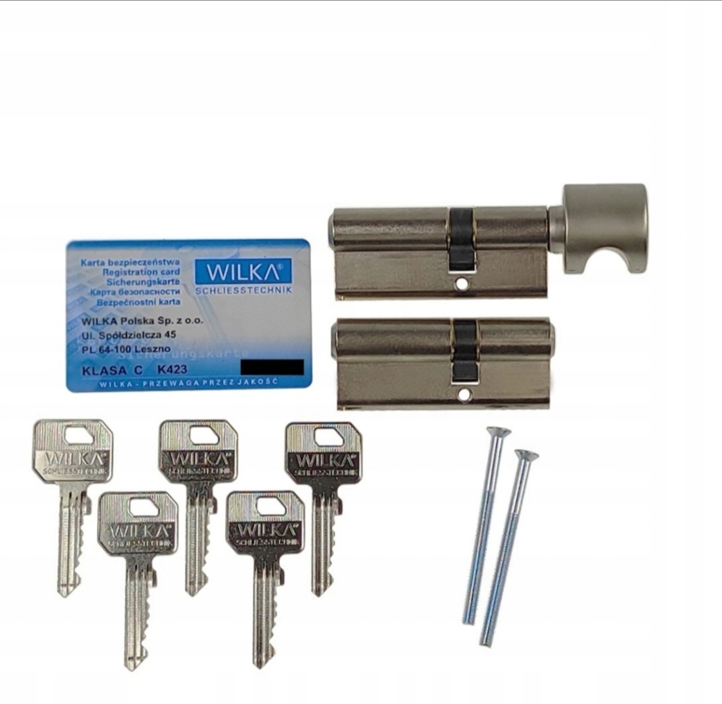 

Komplet wkładek Wilka 30/40 40/30G Kl. C nikiel