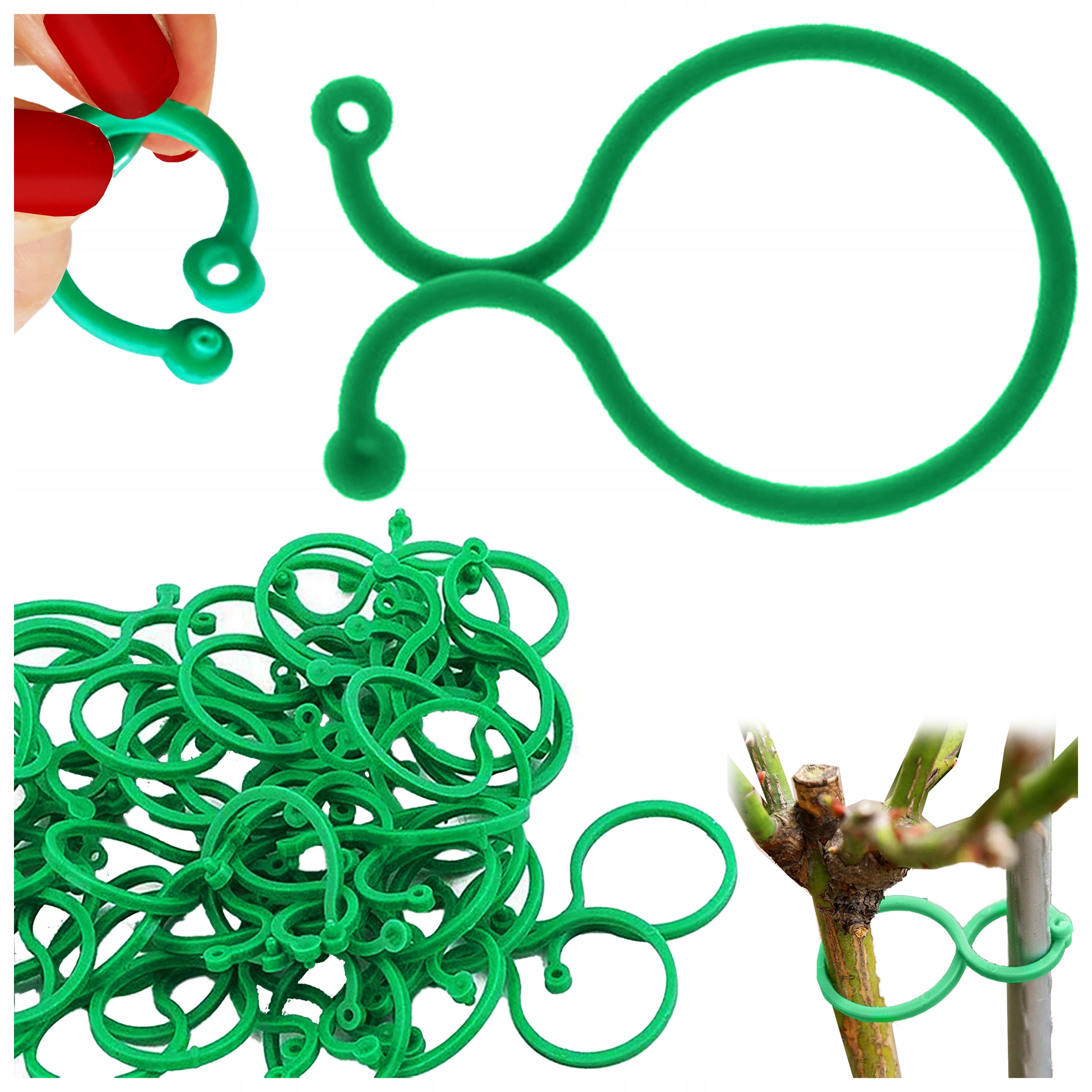 

Spinki Klipsy Do Spinania Roślin 30SZT. Elastyczne