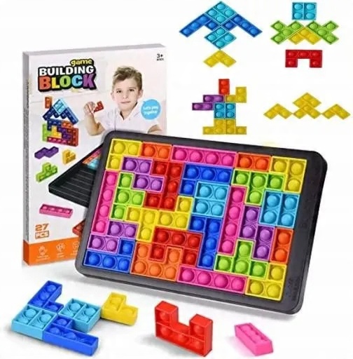 

Zabawka Bąbelki Tetris Pop It Układanka Puzzle 3W1