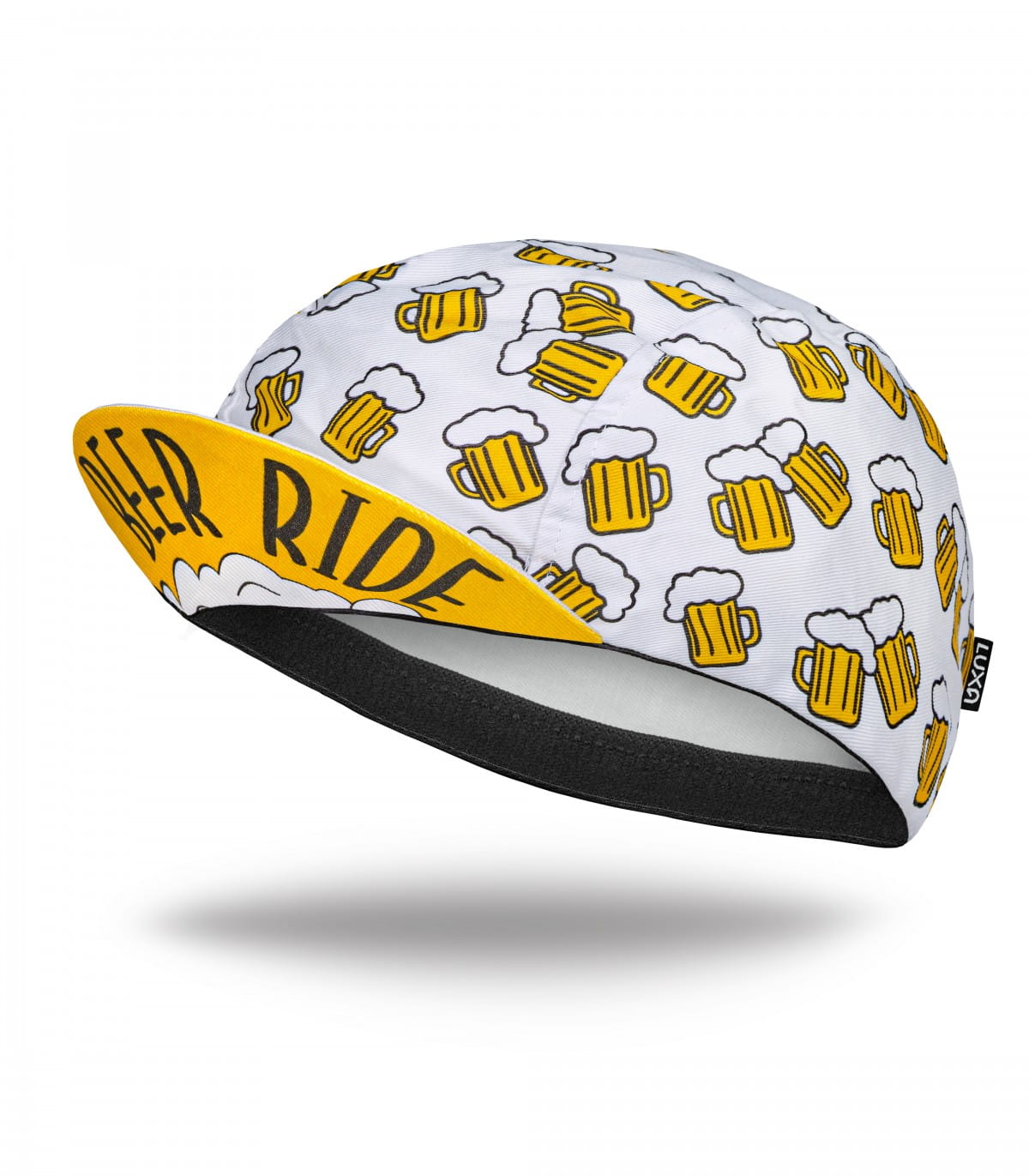Czapeczka kolarska rowerowa męska damska Luxa Beer Ride White