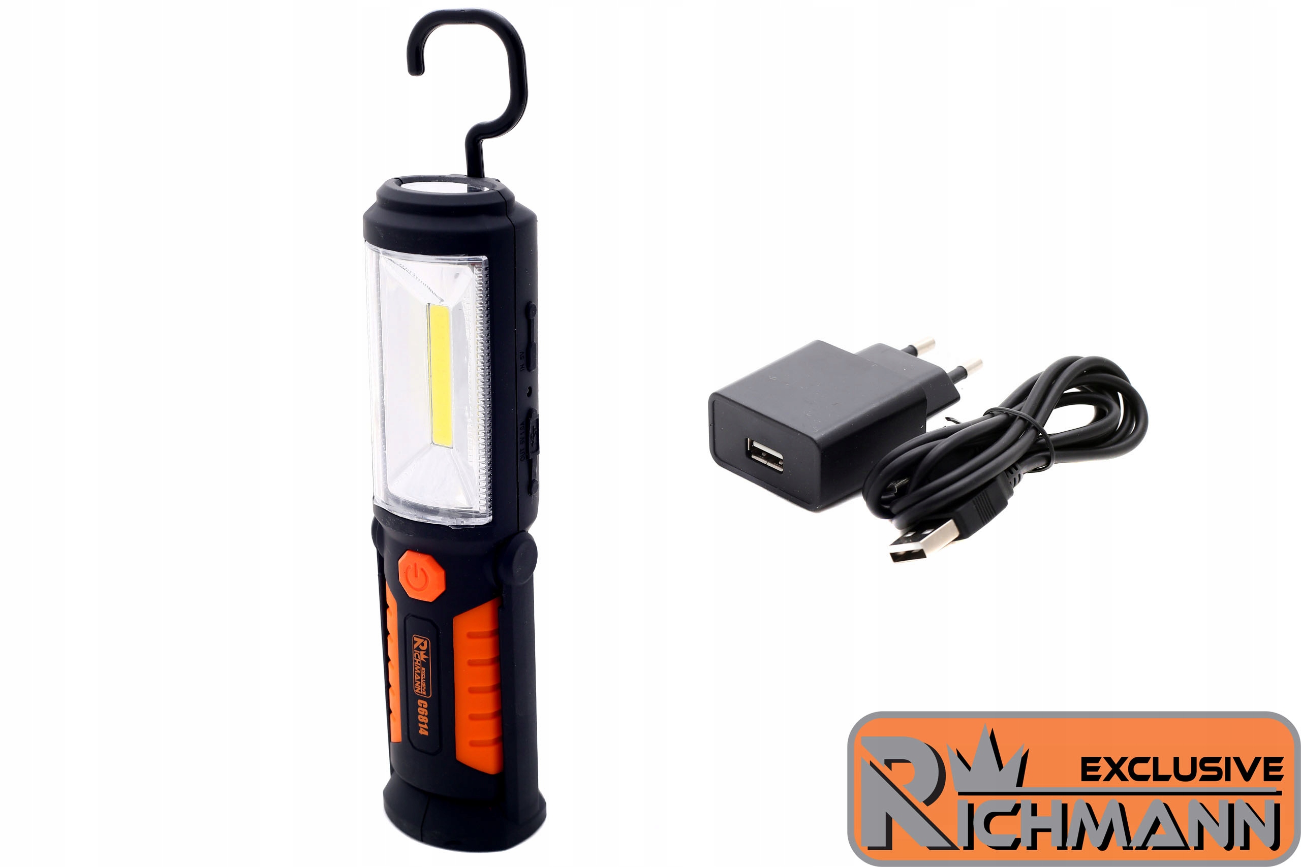 Latarka C6814 lampa 3W 5LED Richmann Aku 2000mAh Marka RICHMANN